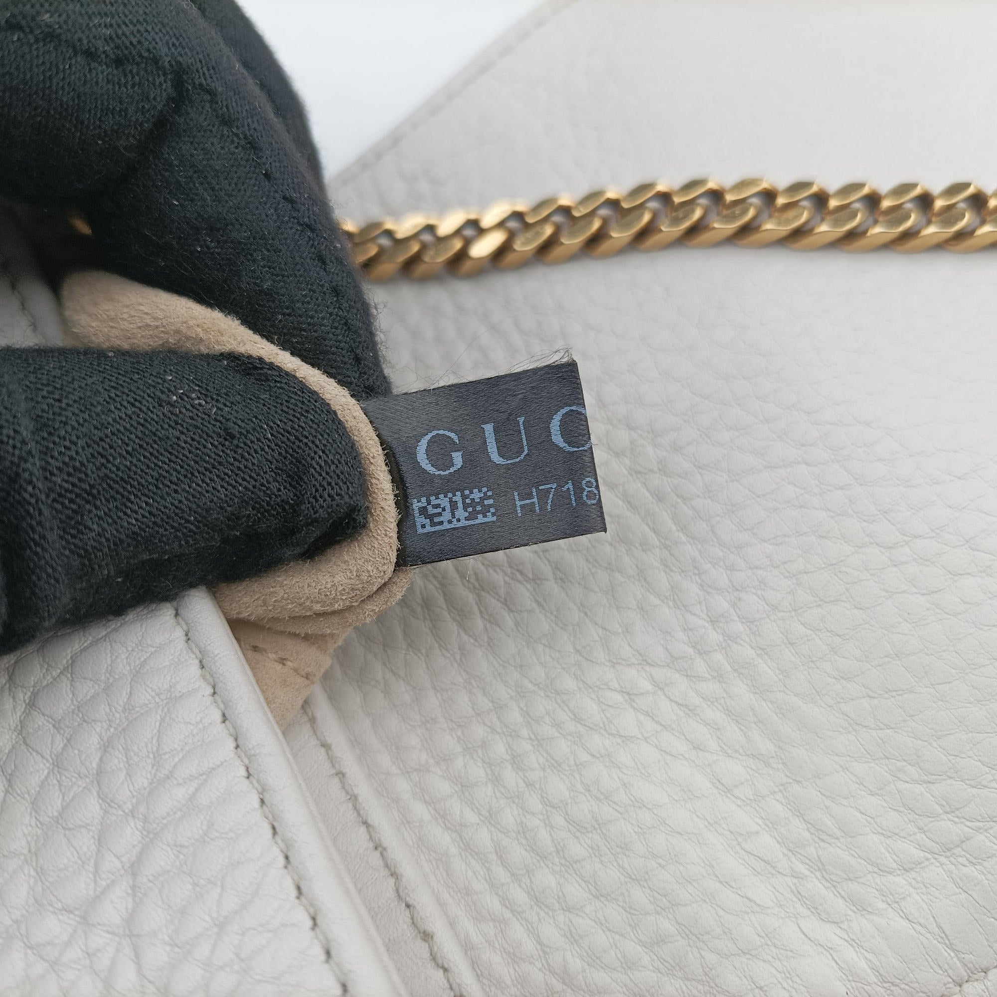 Secondhand Gucci 1973 Double G White Leather 251821 shoulderbag | stylenewstar