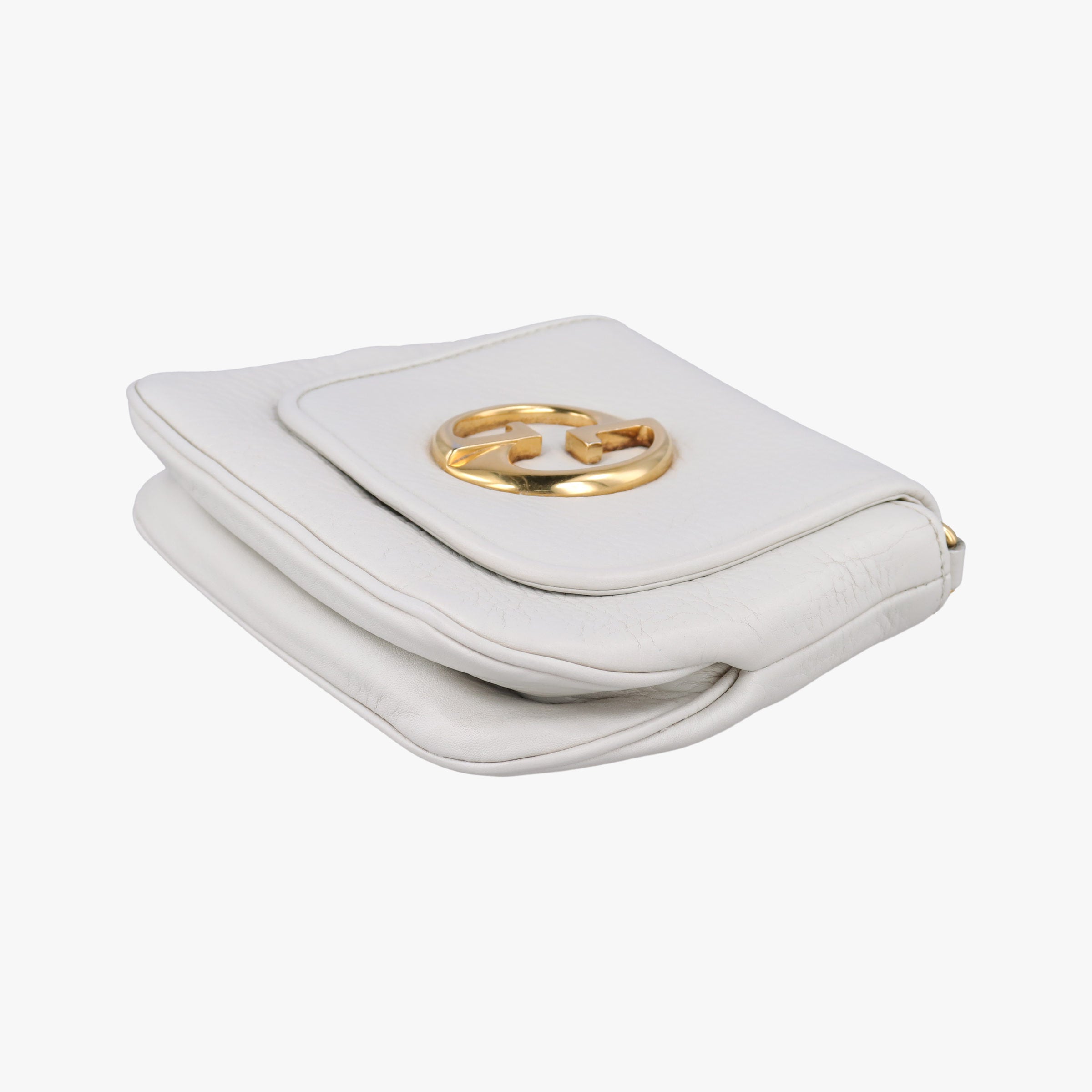 Secondhand Gucci 1973 Double G White Leather 251821 shoulderbag | stylenewstar