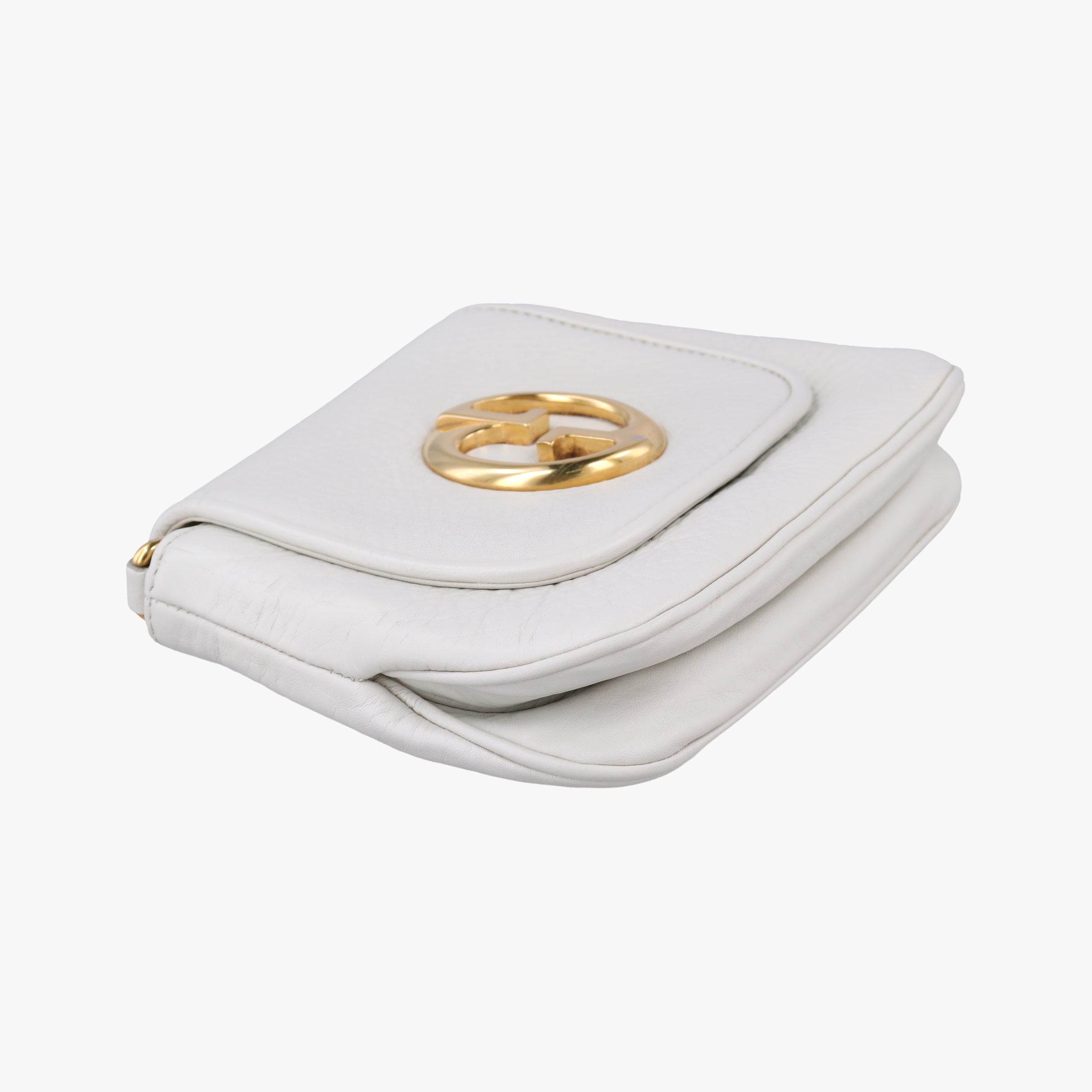 Secondhand Gucci 1973 Double G White Leather 251821 shoulderbag | stylenewstar