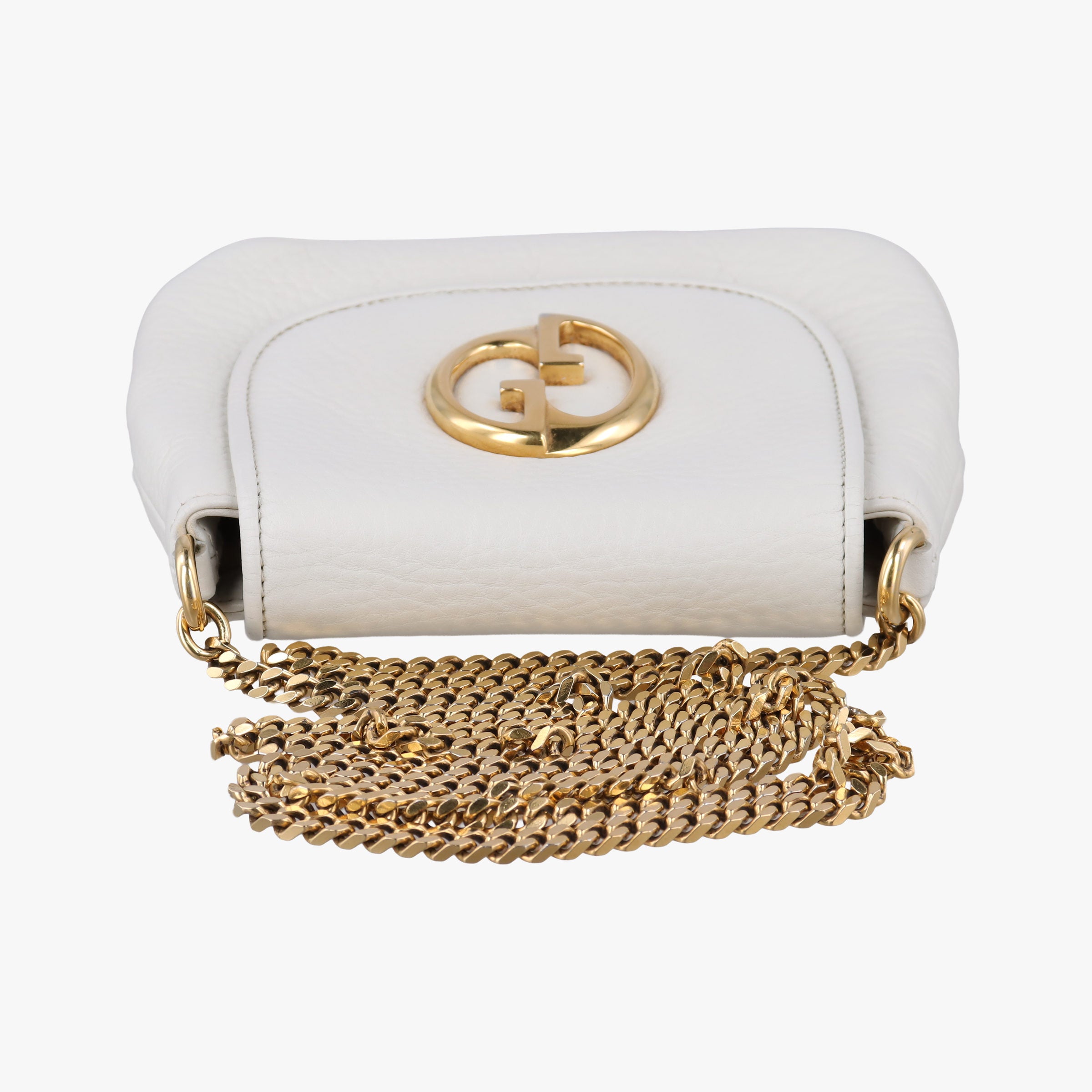 Secondhand Gucci 1973 Double G White Leather 251821 shoulderbag | stylenewstar