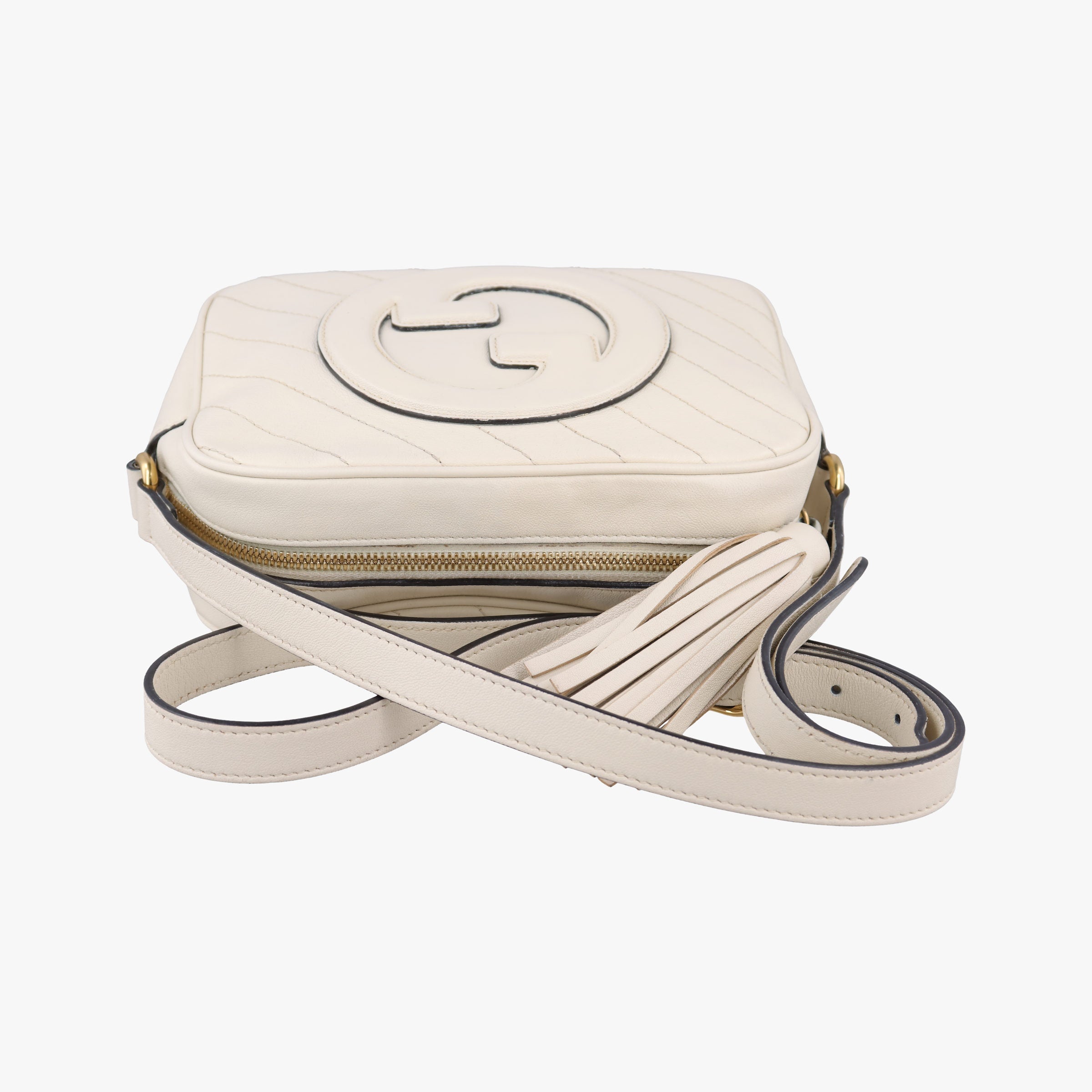 Pre-owned Gucci Blondie White Leather 742360 shoulderbag | stylenewstar