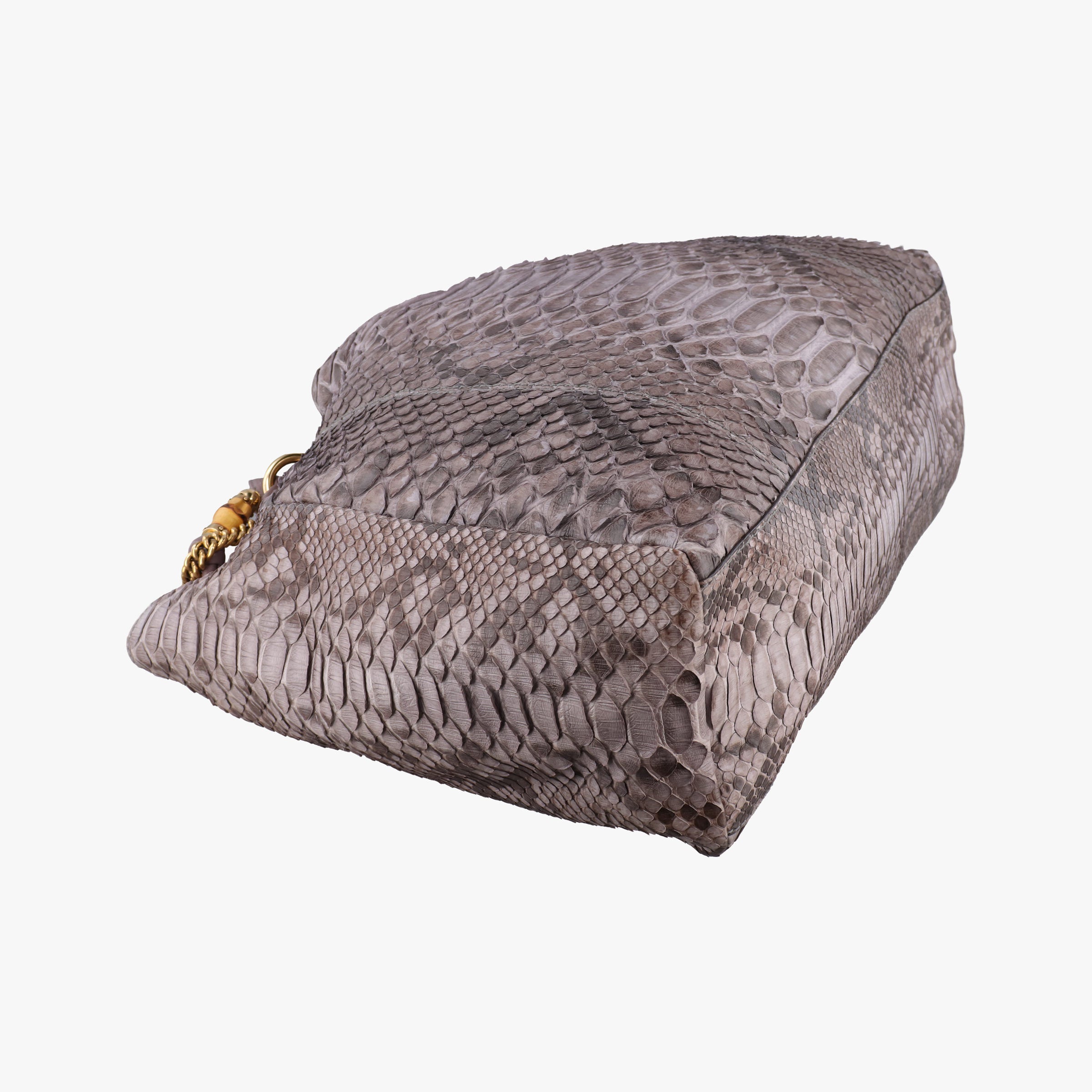 Pre-owned Gucci python hobo purple snakeskin 232942 shoulderbag | stylenewstar
