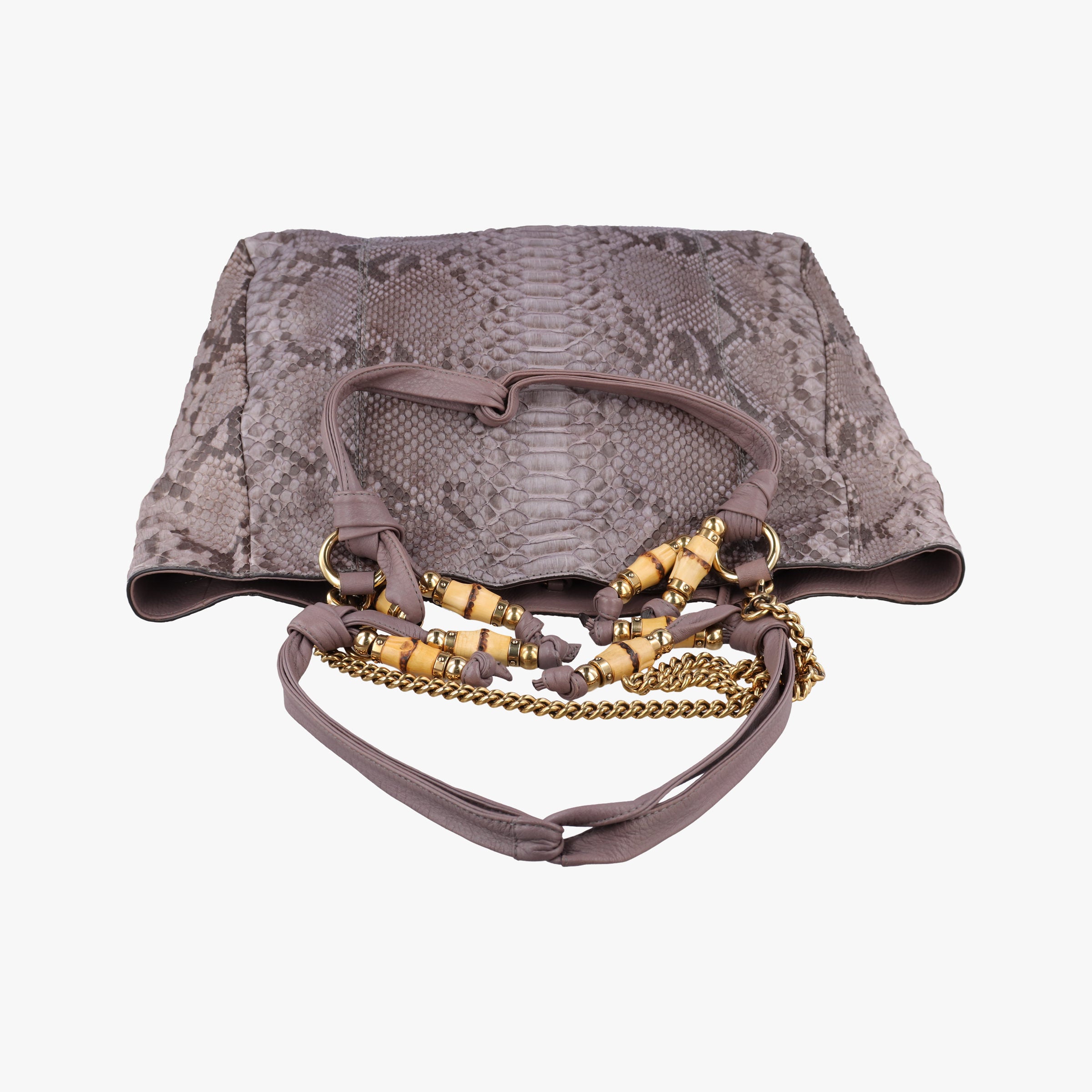 Pre-owned Gucci python hobo purple snakeskin 232942 shoulderbag | stylenewstar