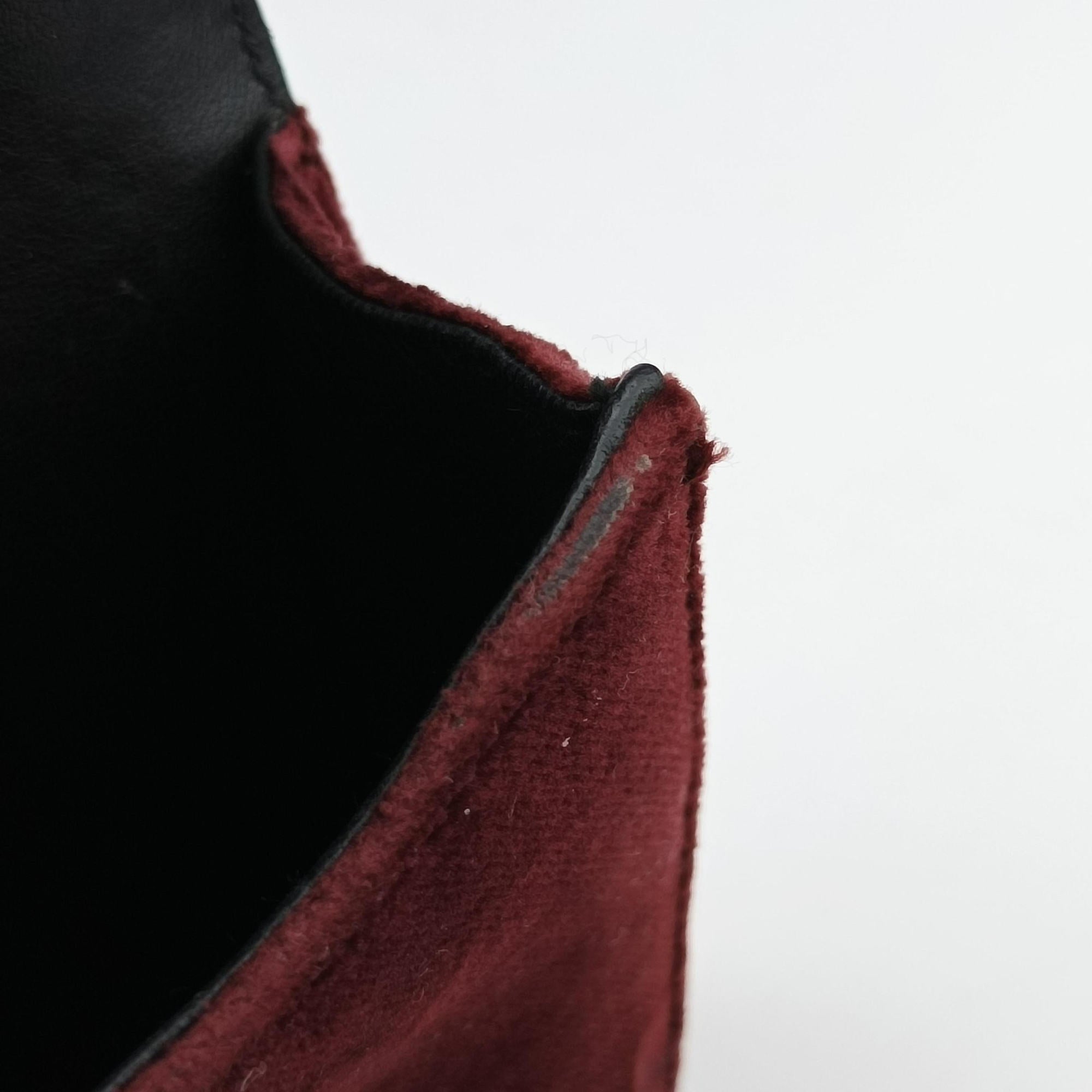 Secondhand Prada Cahier Burgundy×black suede×Leather 1BD045 shoulderbag | stylenewstar