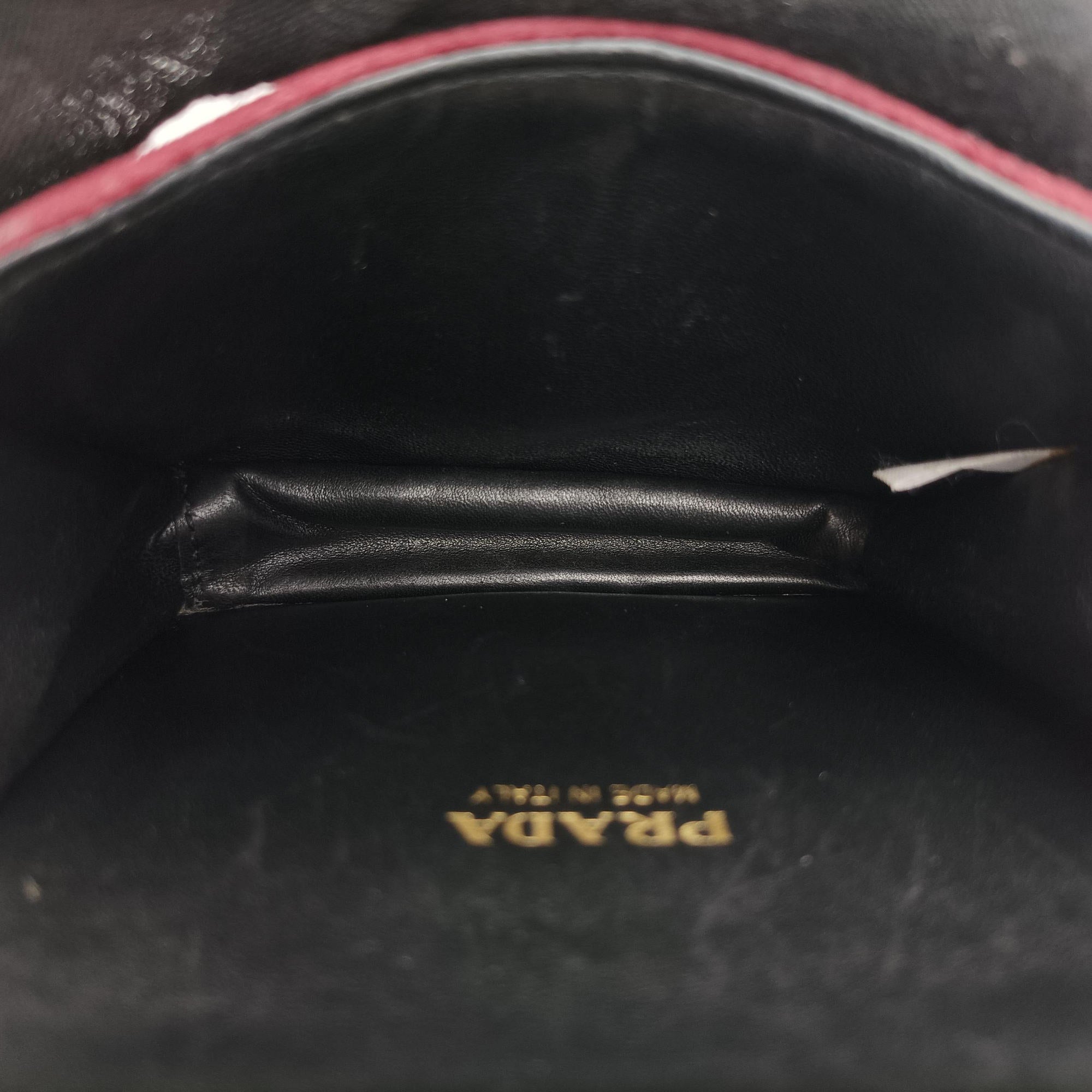 Secondhand Prada Cahier Burgundy×black suede×Leather 1BD045 shoulderbag | stylenewstar