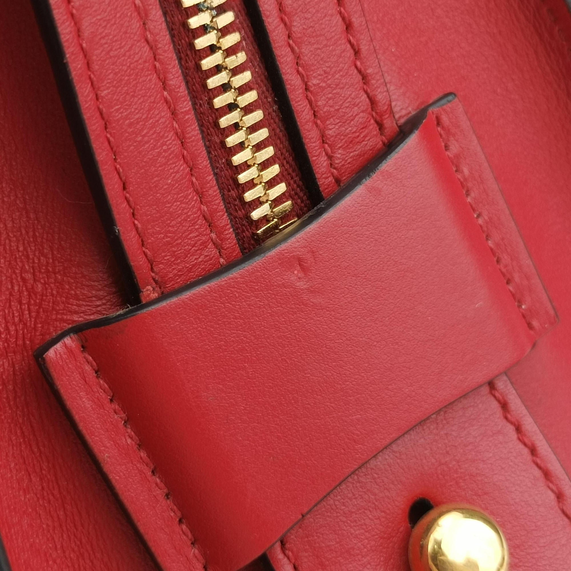 Secondhand Prada Esplanade Red SAFFIANO Leather 1BA046 shoulderbag | stylenewstar