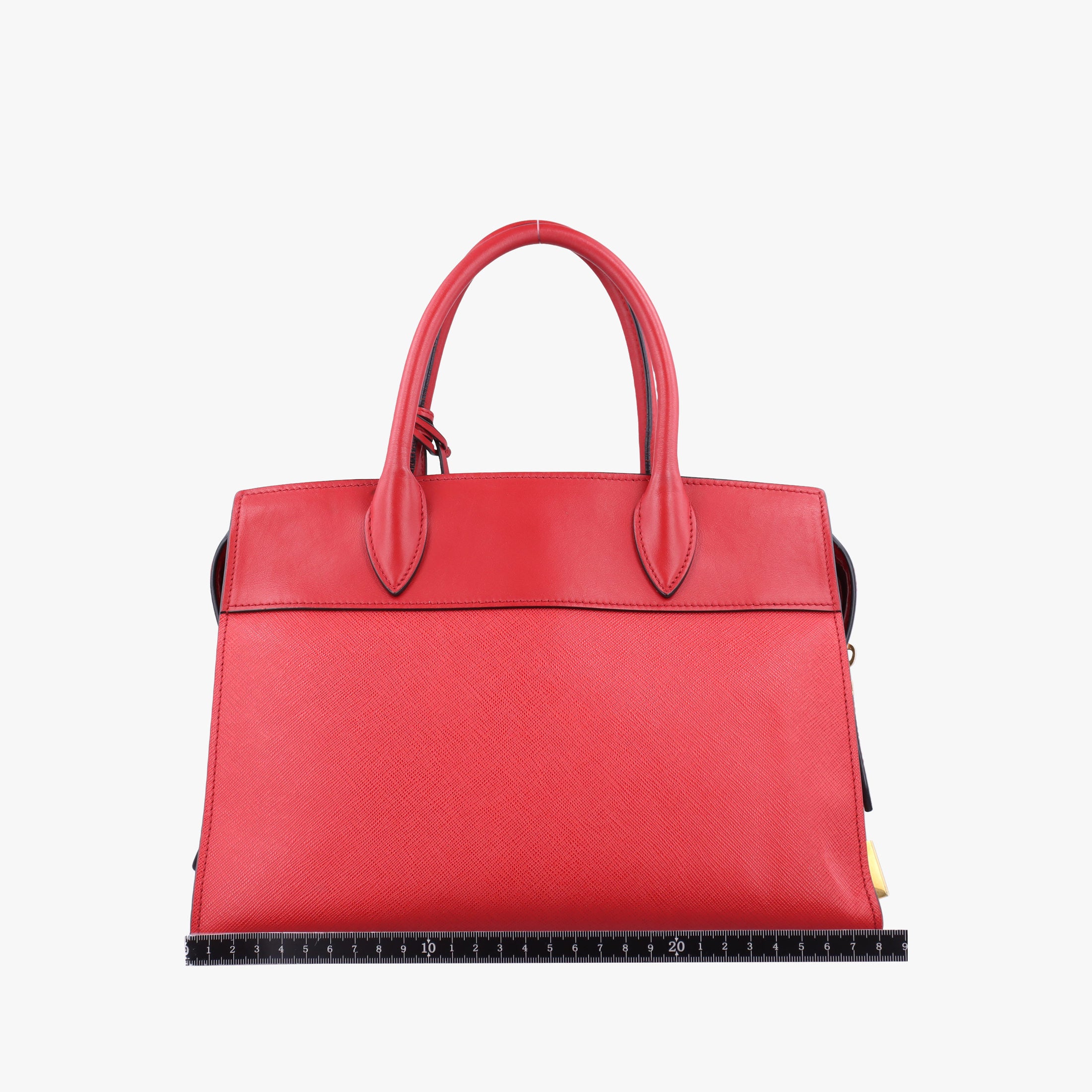 Secondhand Prada Esplanade Red SAFFIANO Leather 1BA046 shoulderbag | stylenewstar