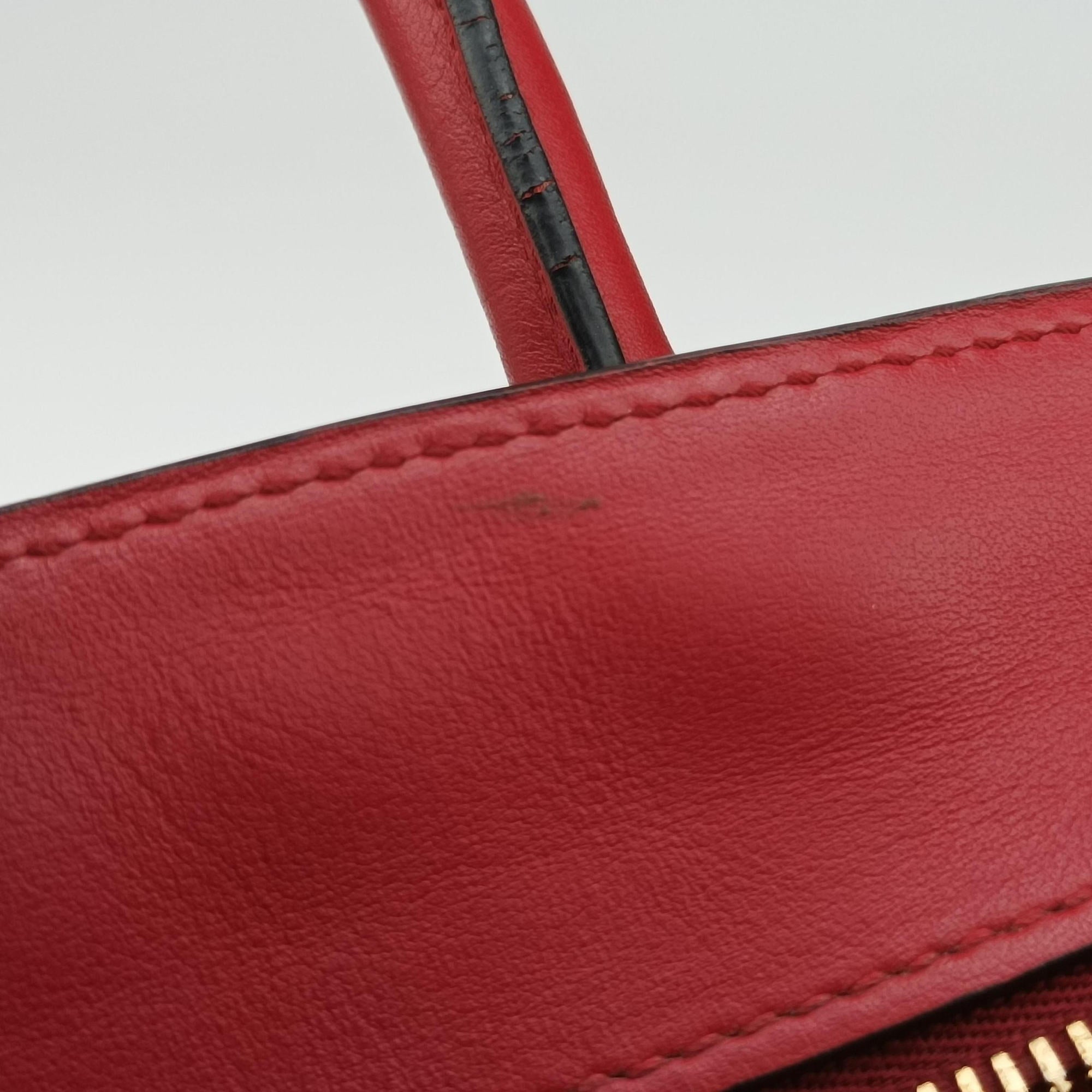 Secondhand Prada Esplanade Red SAFFIANO Leather 1BA046 shoulderbag | stylenewstar