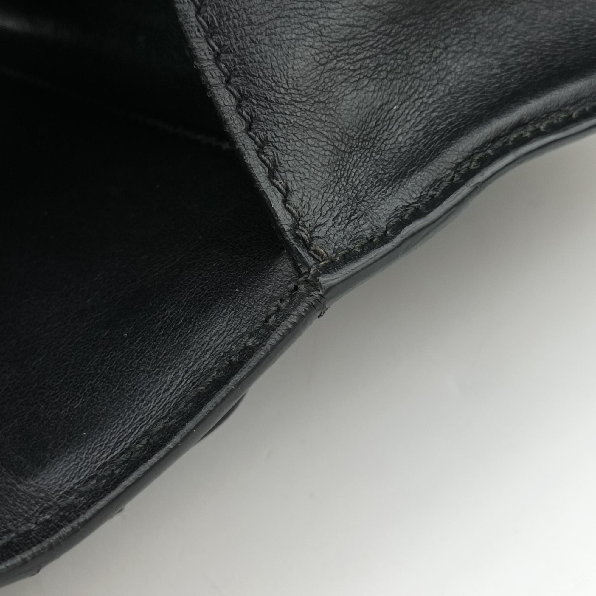Pre-owned Prada Cahier Black Leather 1BD045 shoulderbag | stylenewstar
