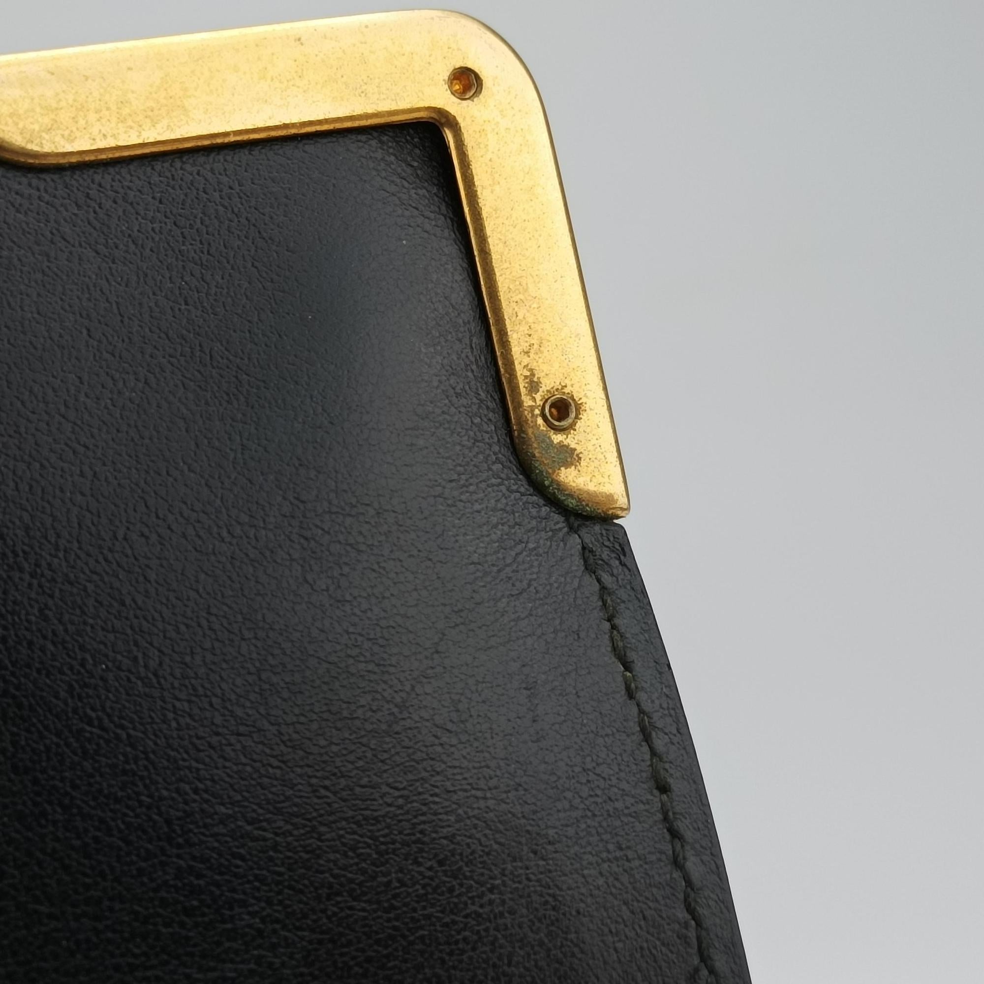 Pre-owned Prada Cahier Black Leather 1BD045 shoulderbag | stylenewstar