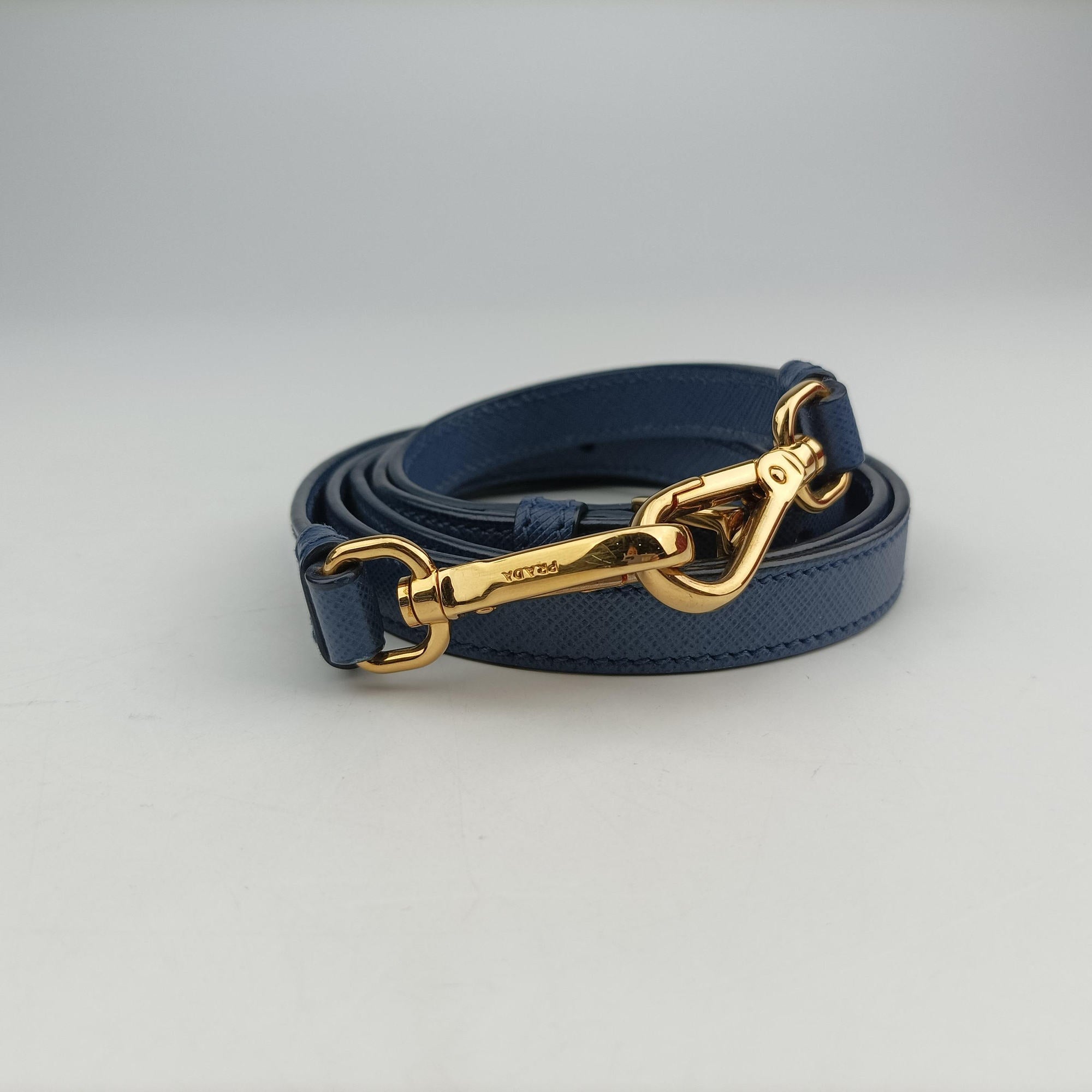 Pre-owned Prada Galleria Navy SAFFIANO Leather BN2274 shoulderbag | stylenewstar