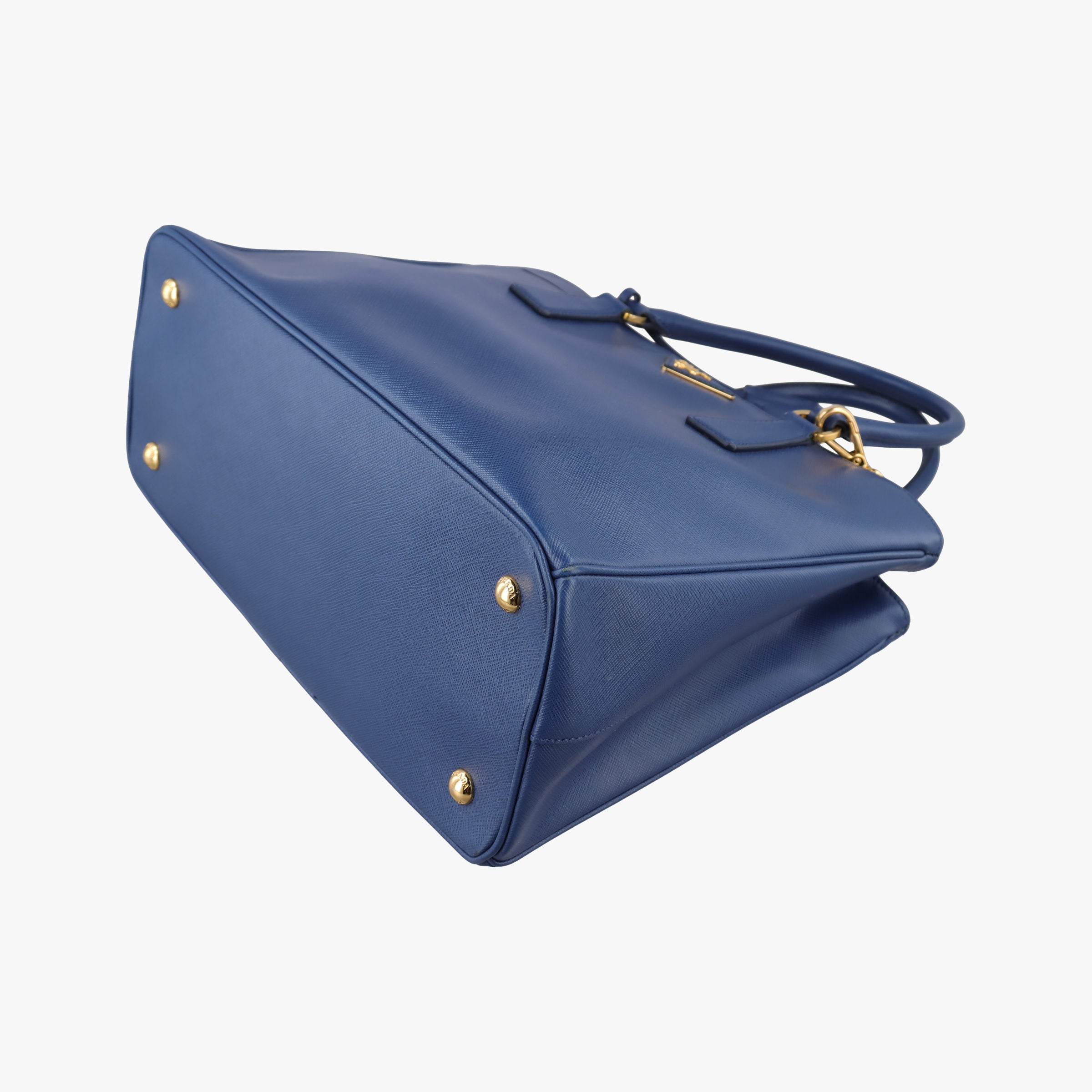 Pre-owned Prada Galleria Navy SAFFIANO Leather BN2274 shoulderbag | stylenewstar