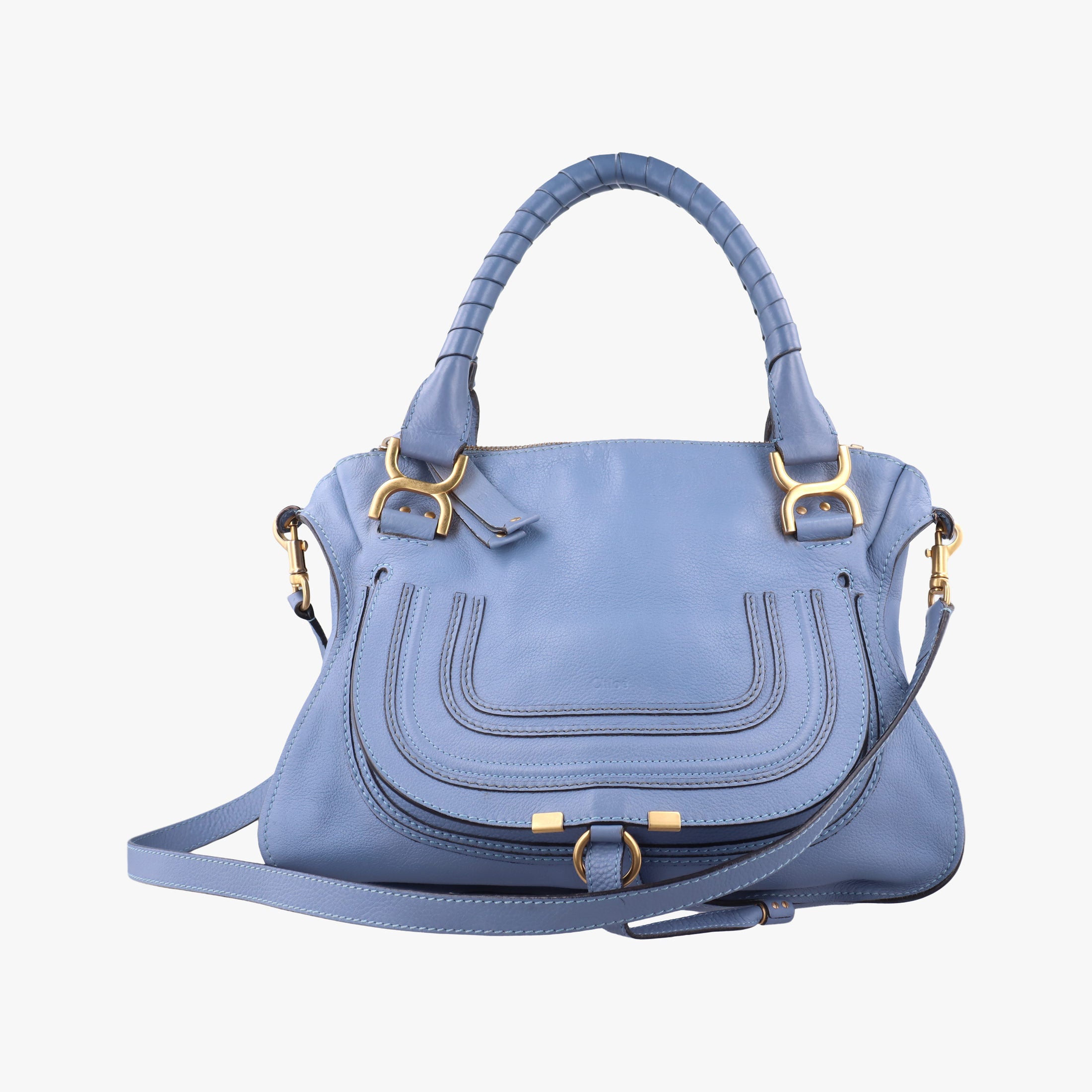 Secondhand Chloe Mercy Blue Leather  shoulderbag | stylenewstar