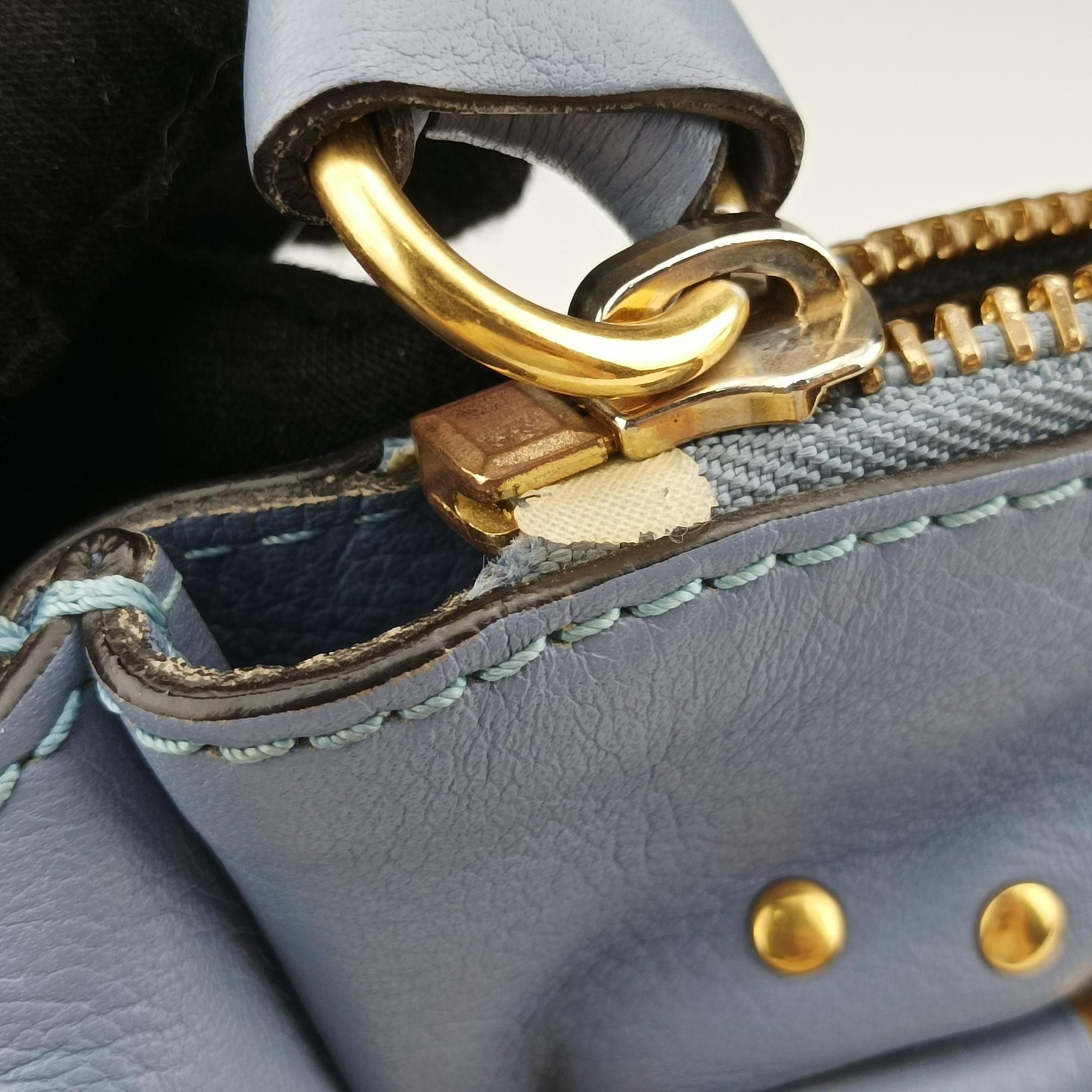 Secondhand Chloe Mercy Blue Leather  shoulderbag | stylenewstar