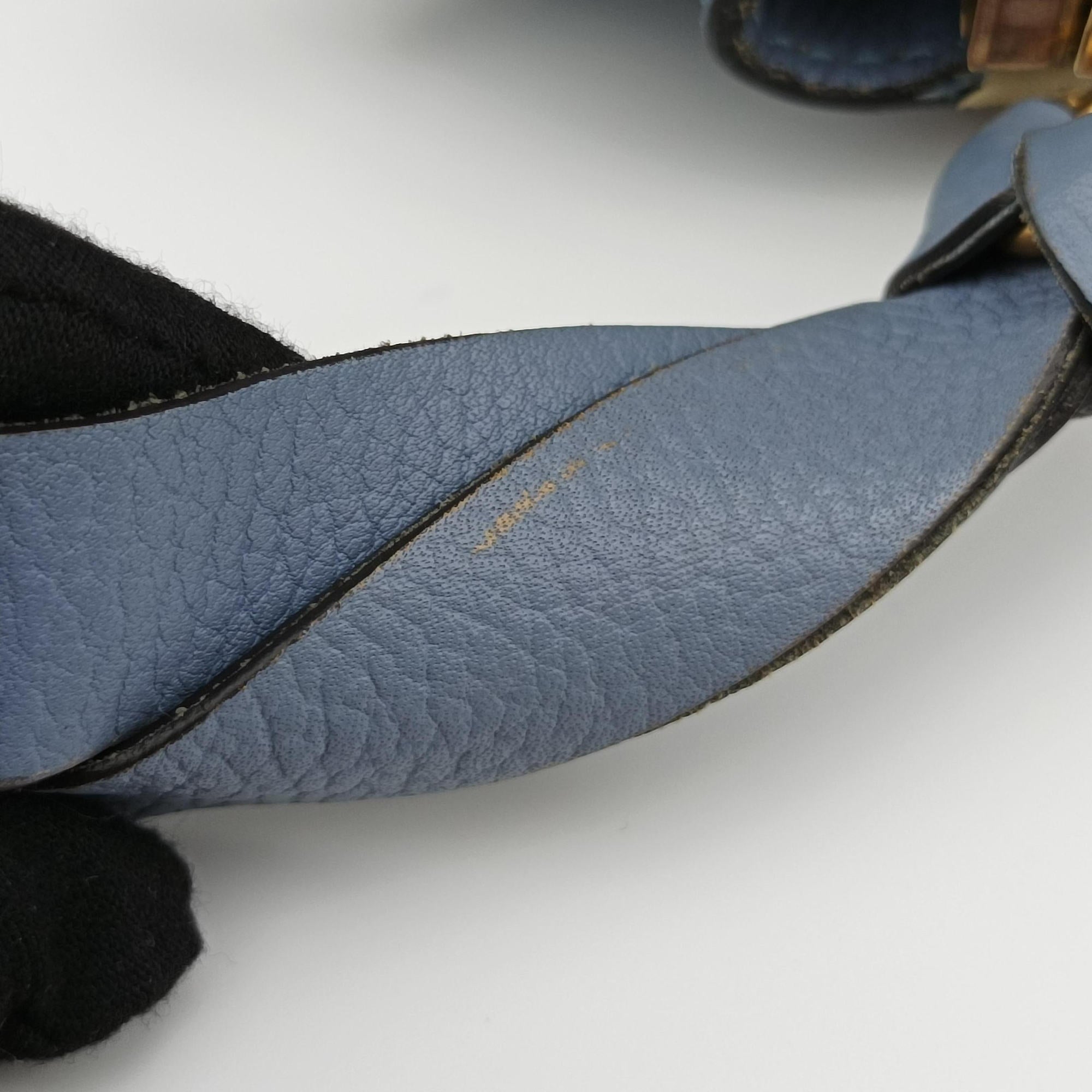 Secondhand Chloe Mercy Blue Leather  shoulderbag | stylenewstar