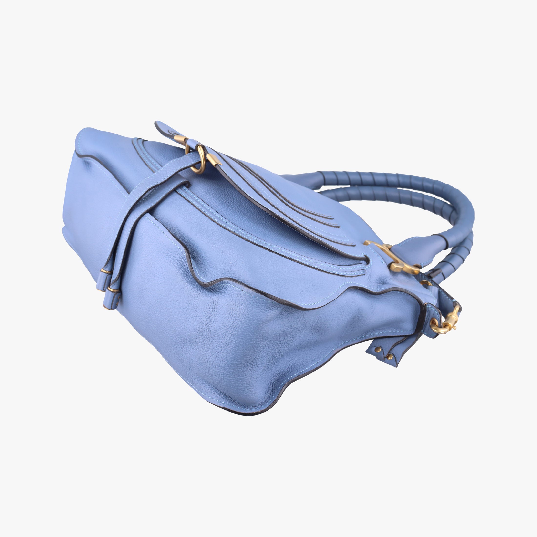 Secondhand Chloe Mercy Blue Leather  shoulderbag | stylenewstar