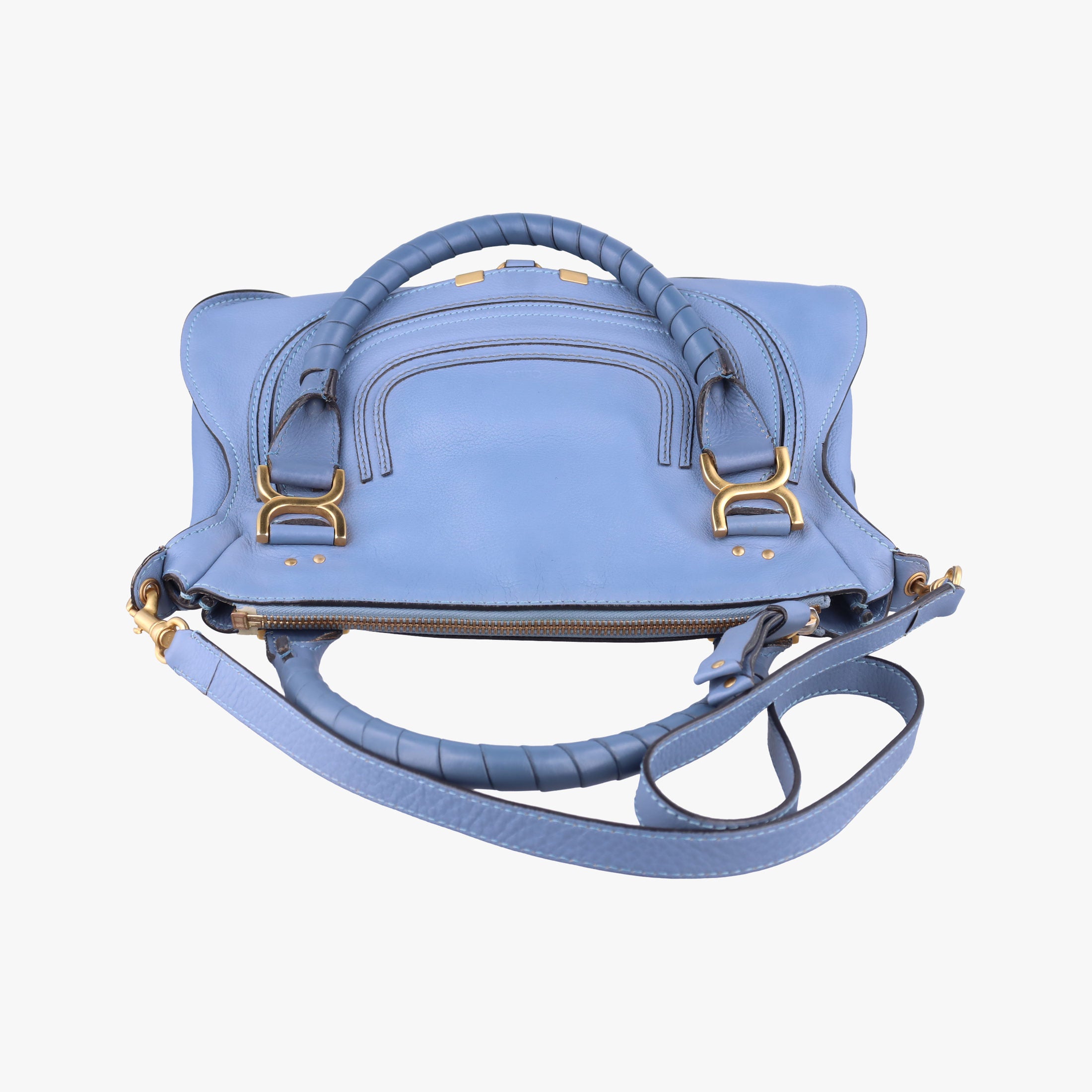 Secondhand Chloe Mercy Blue Leather  shoulderbag | stylenewstar