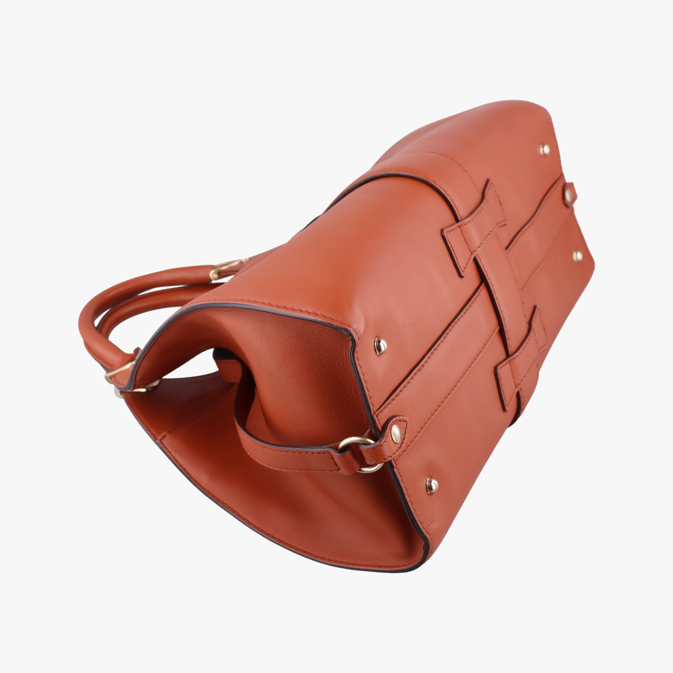 Pre-owned Gucci Stirrup Brown leather 277514 handbag | stylenewstar