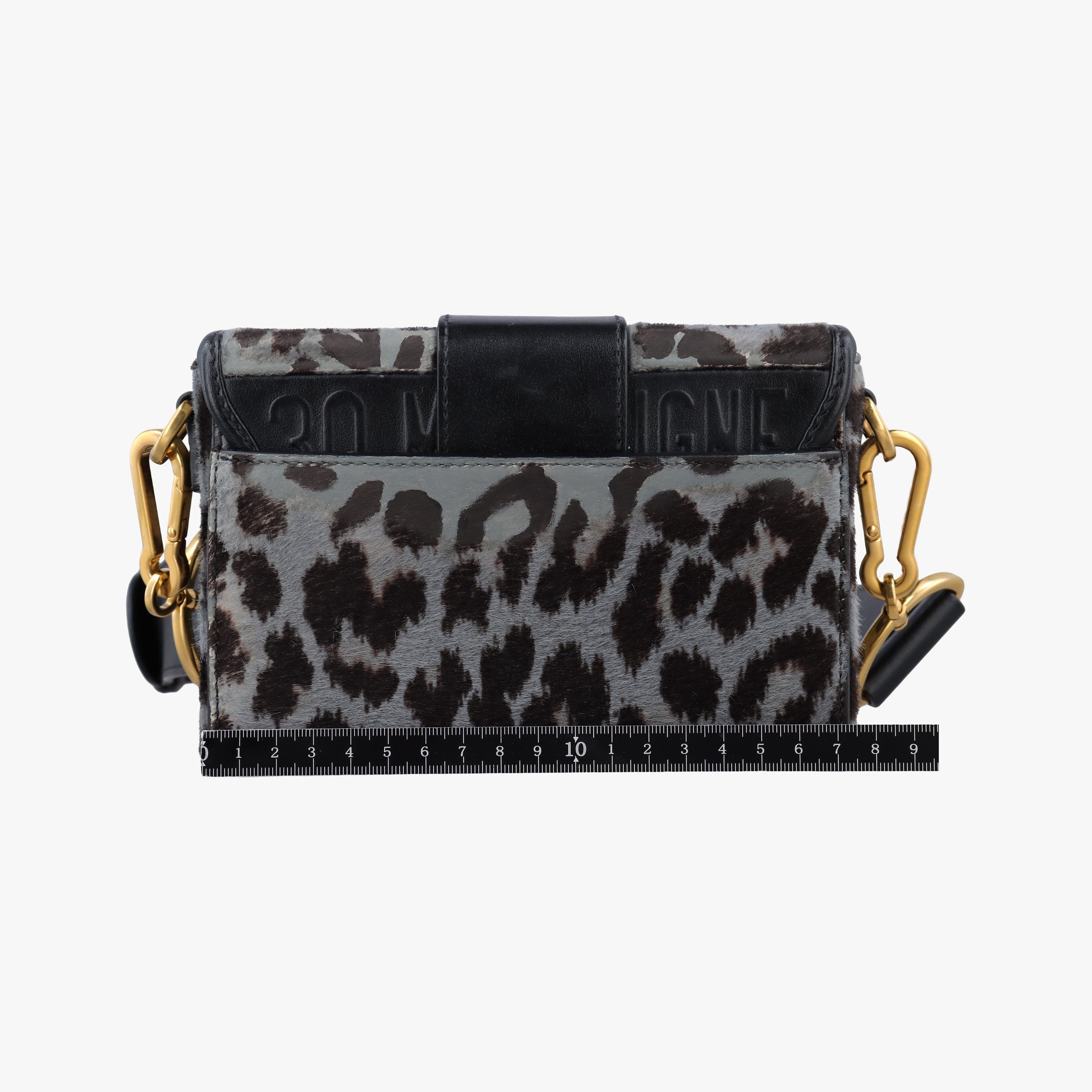 Pre-owned Christian Dior Montaigne Grey×multicolor ponyhair×leather  shoulderbag | stylenewstar