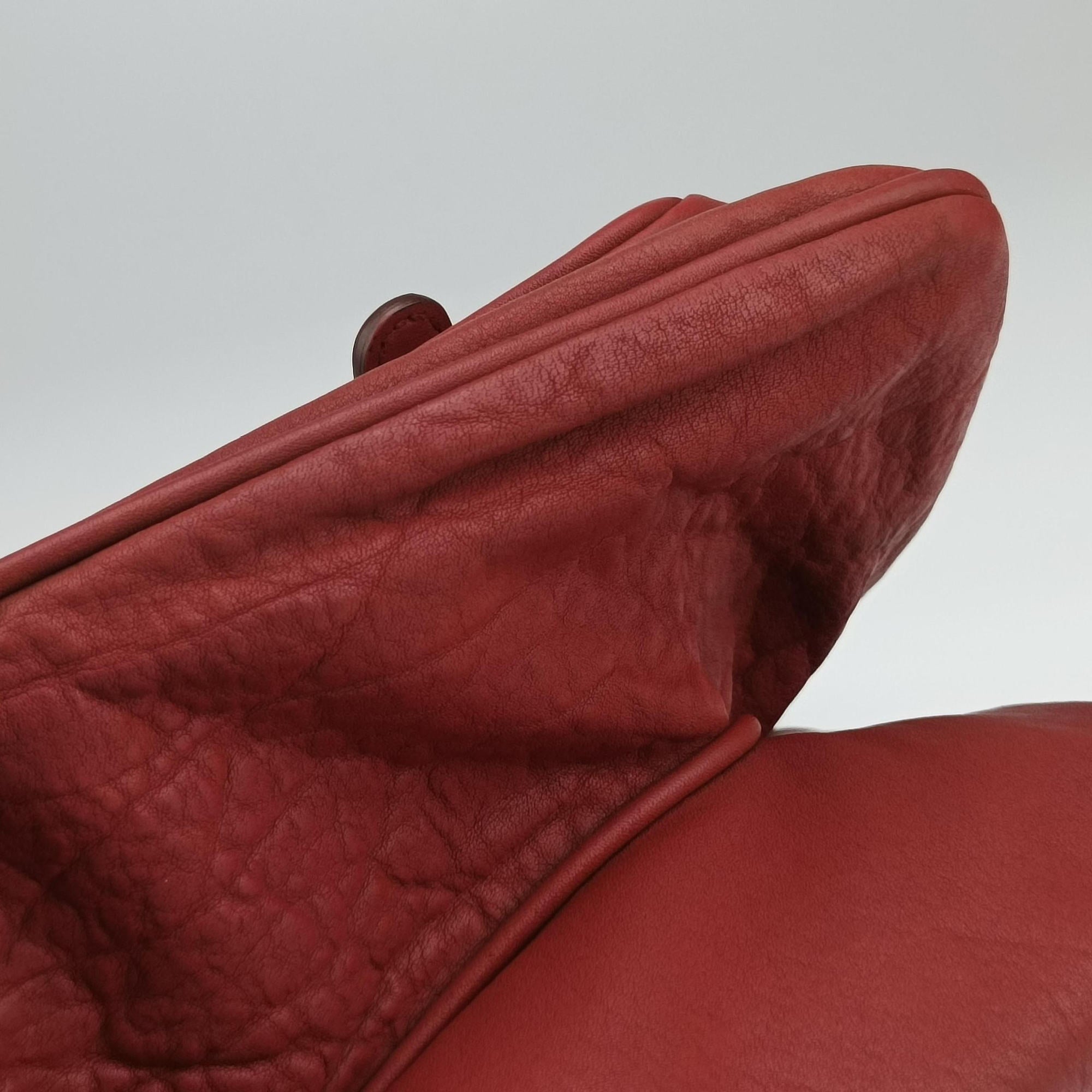 Pre-owned Christian Dior Gaucho Red Leather  handbag | stylenewstar