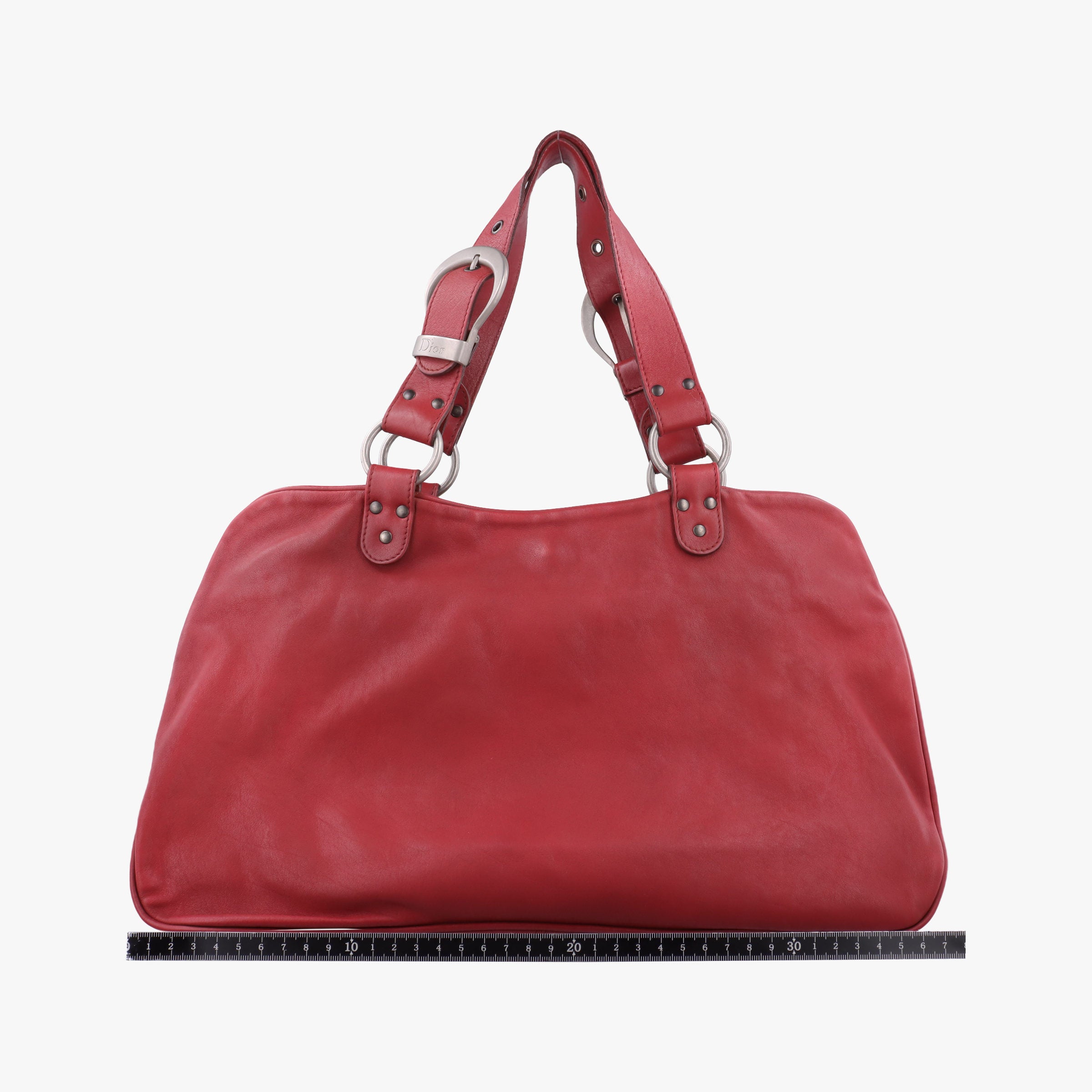 Pre-owned Christian Dior Gaucho Red Leather  handbag | stylenewstar