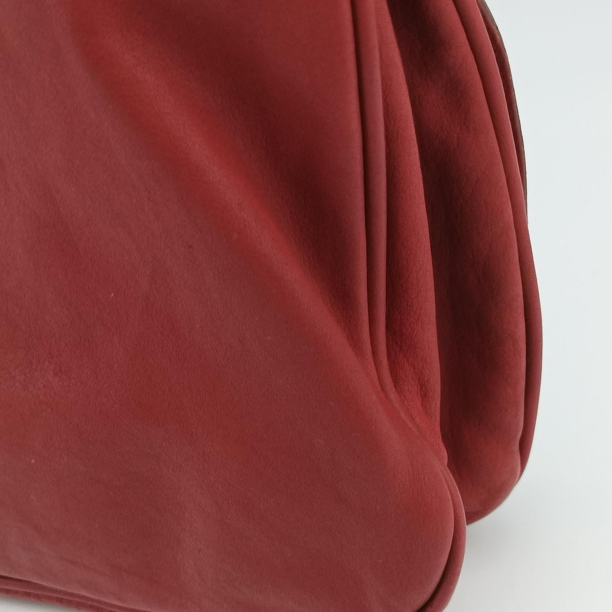 Pre-owned Christian Dior Gaucho Red Leather  handbag | stylenewstar