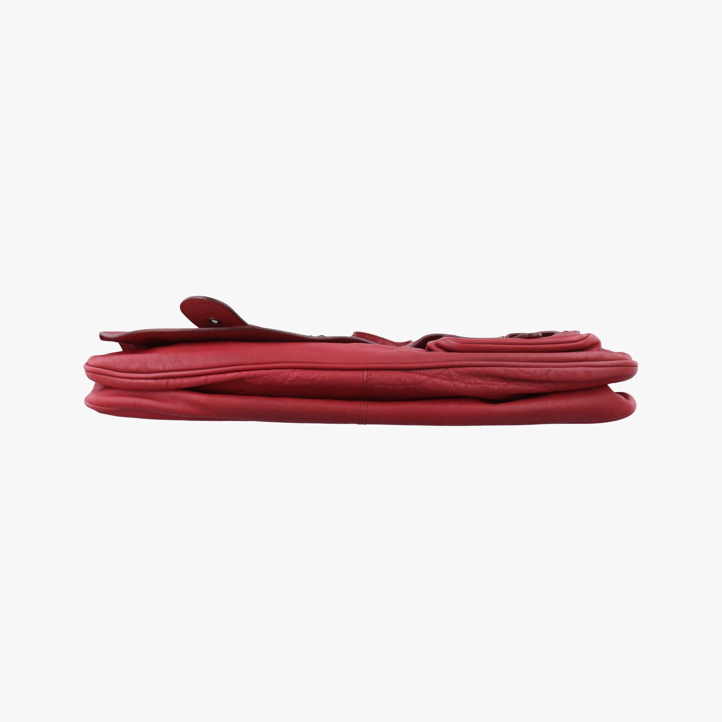Pre-owned Christian Dior Gaucho Red Leather  handbag | stylenewstar