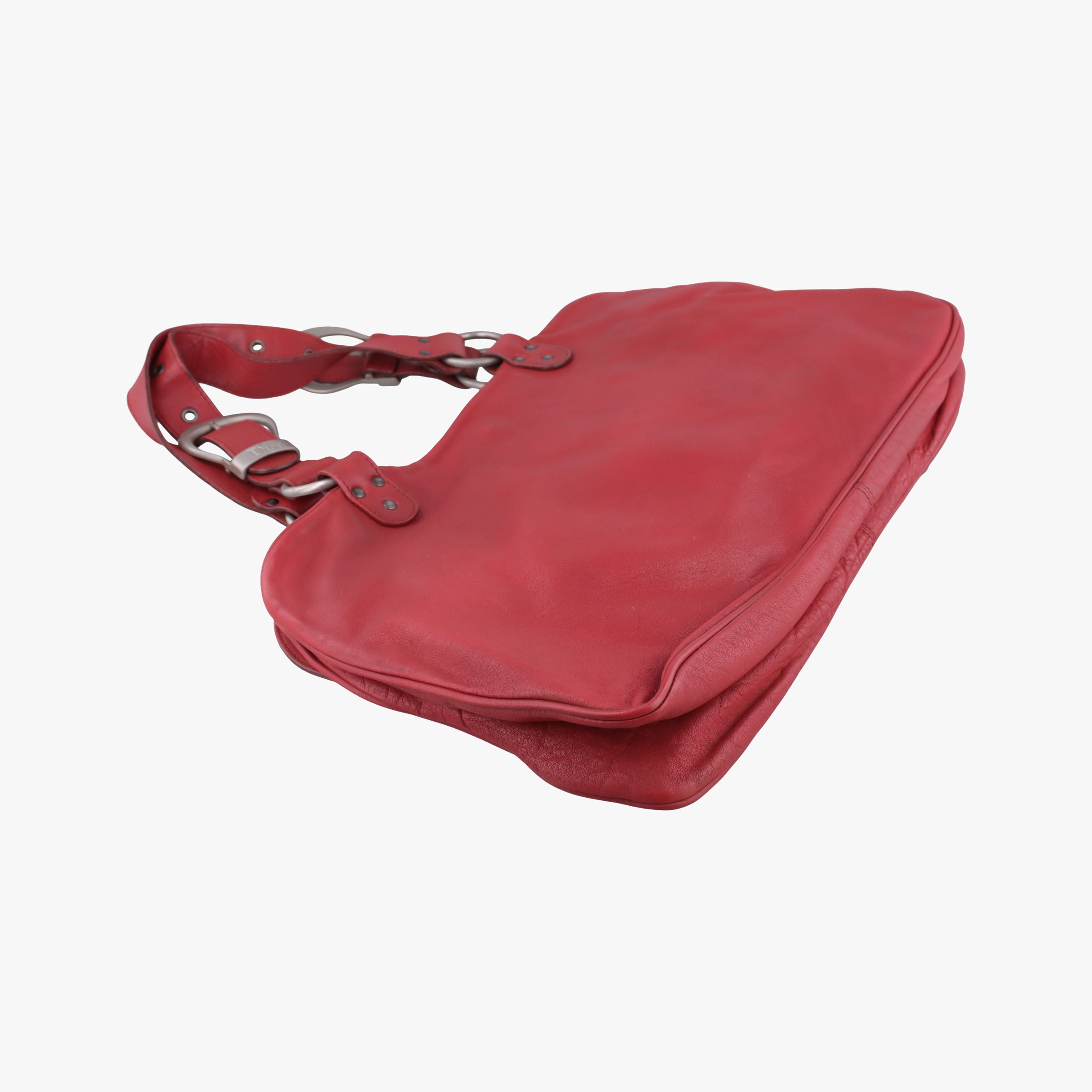 Pre-owned Christian Dior Gaucho Red Leather  handbag | stylenewstar