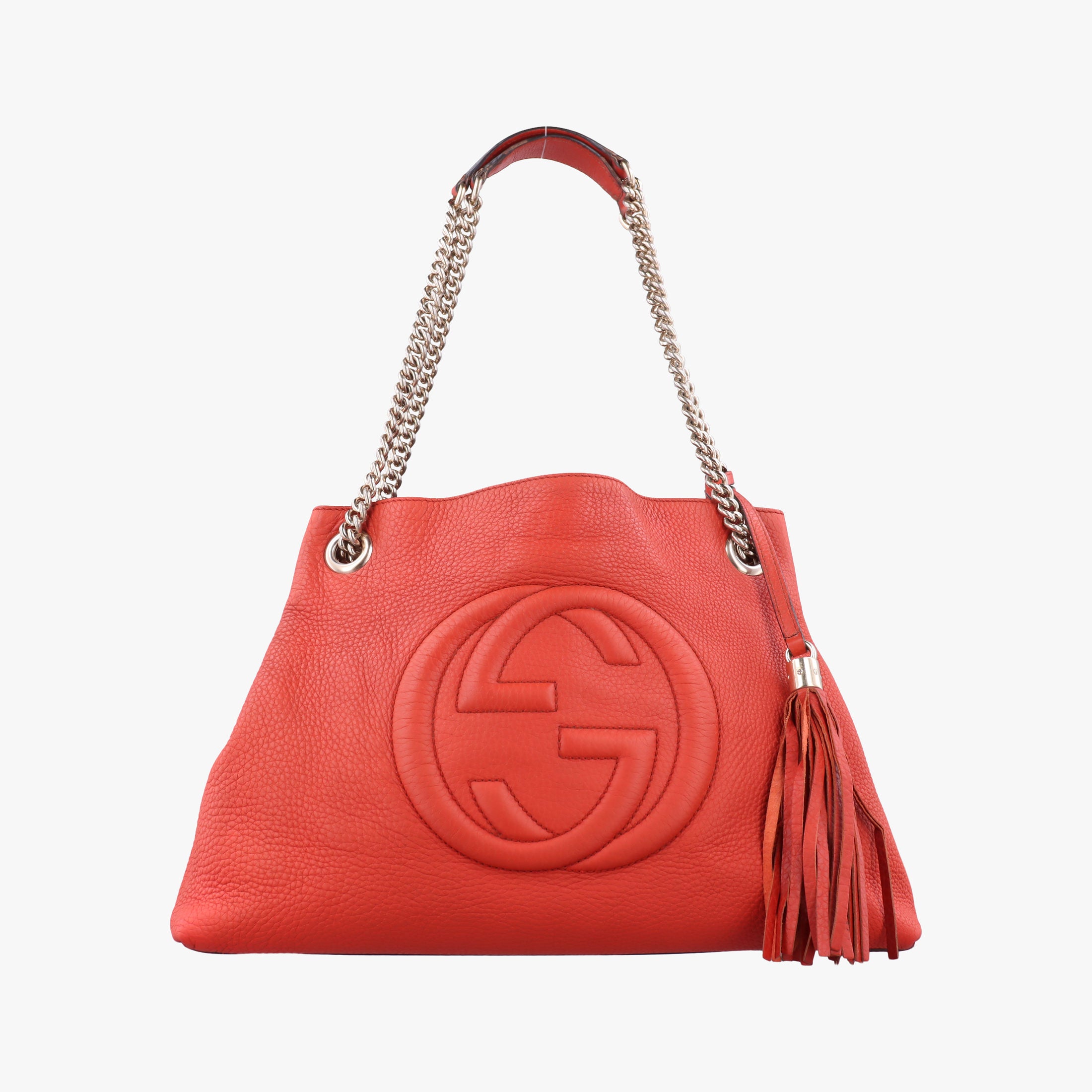 Pre-owned Gucci Soho Orange Leather 308982 shoulderbag | stylenewstar