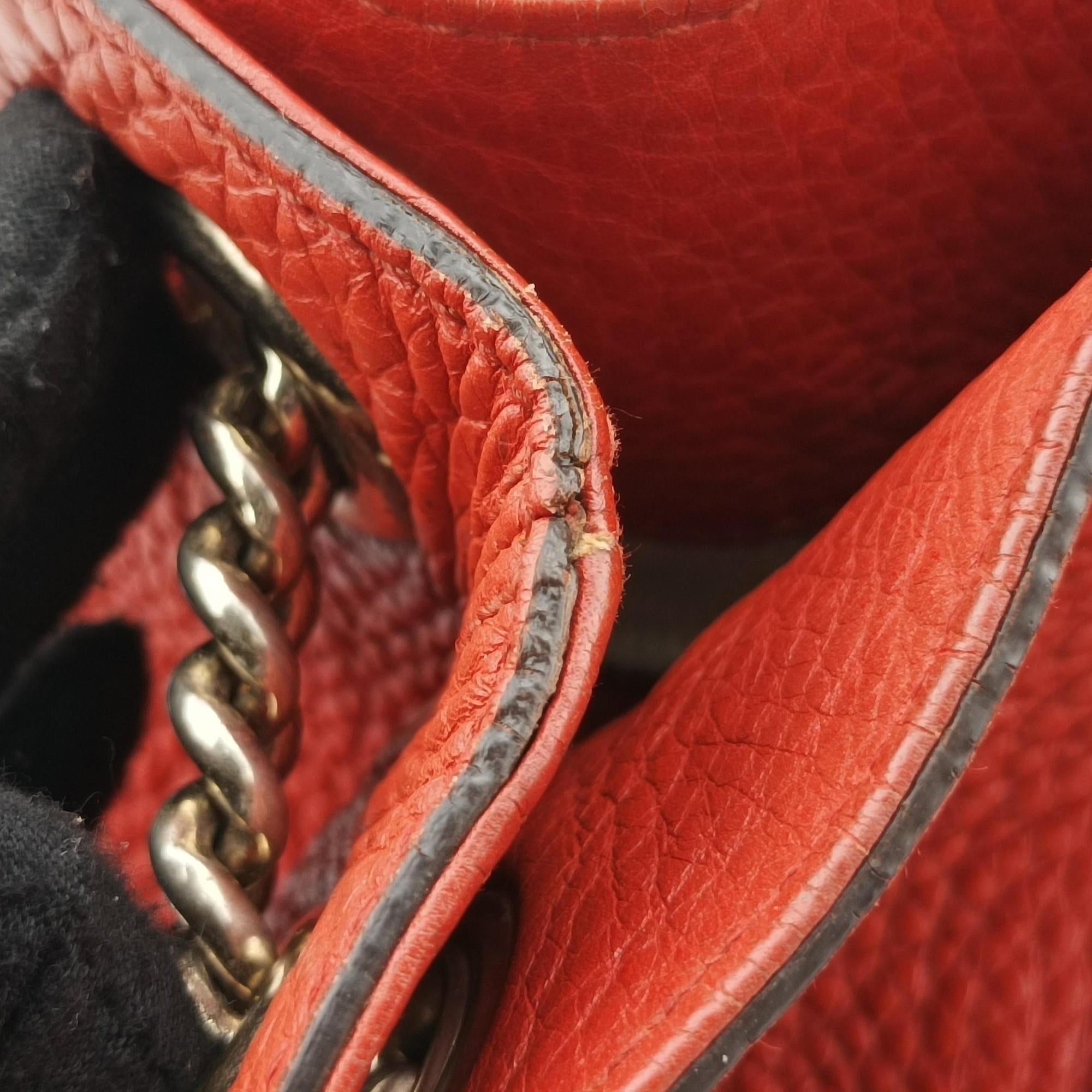 Pre-owned Gucci Soho Orange Leather 308982 shoulderbag | stylenewstar