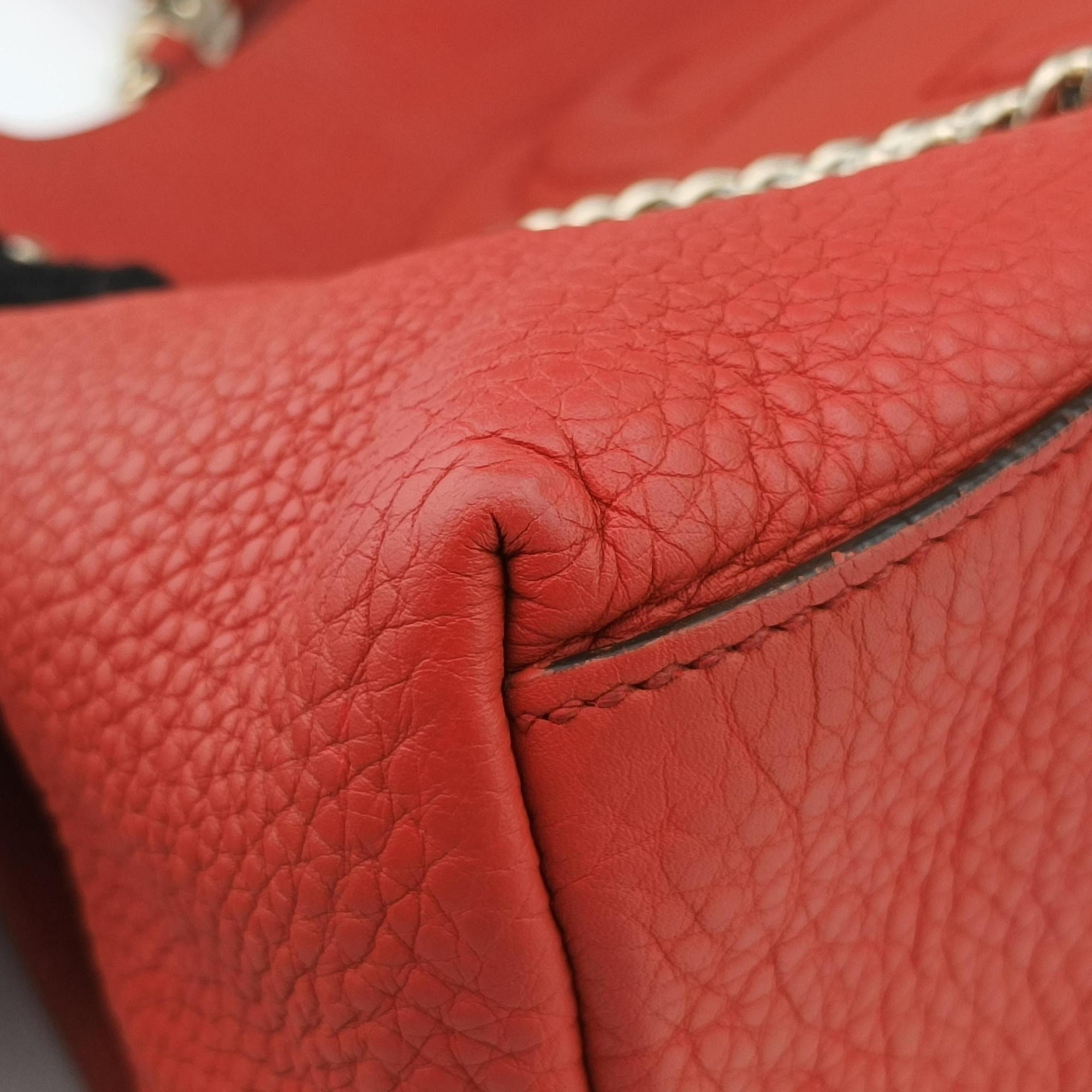 Pre-owned Gucci Soho Orange Leather 308982 shoulderbag | stylenewstar