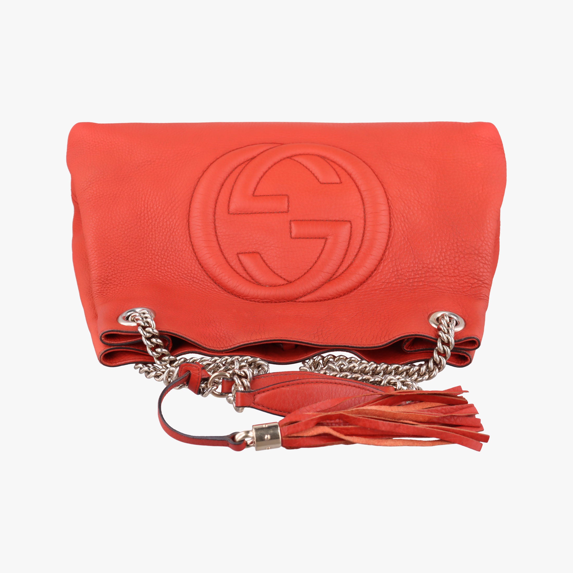 Pre-owned Gucci Soho Orange Leather 308982 shoulderbag | stylenewstar