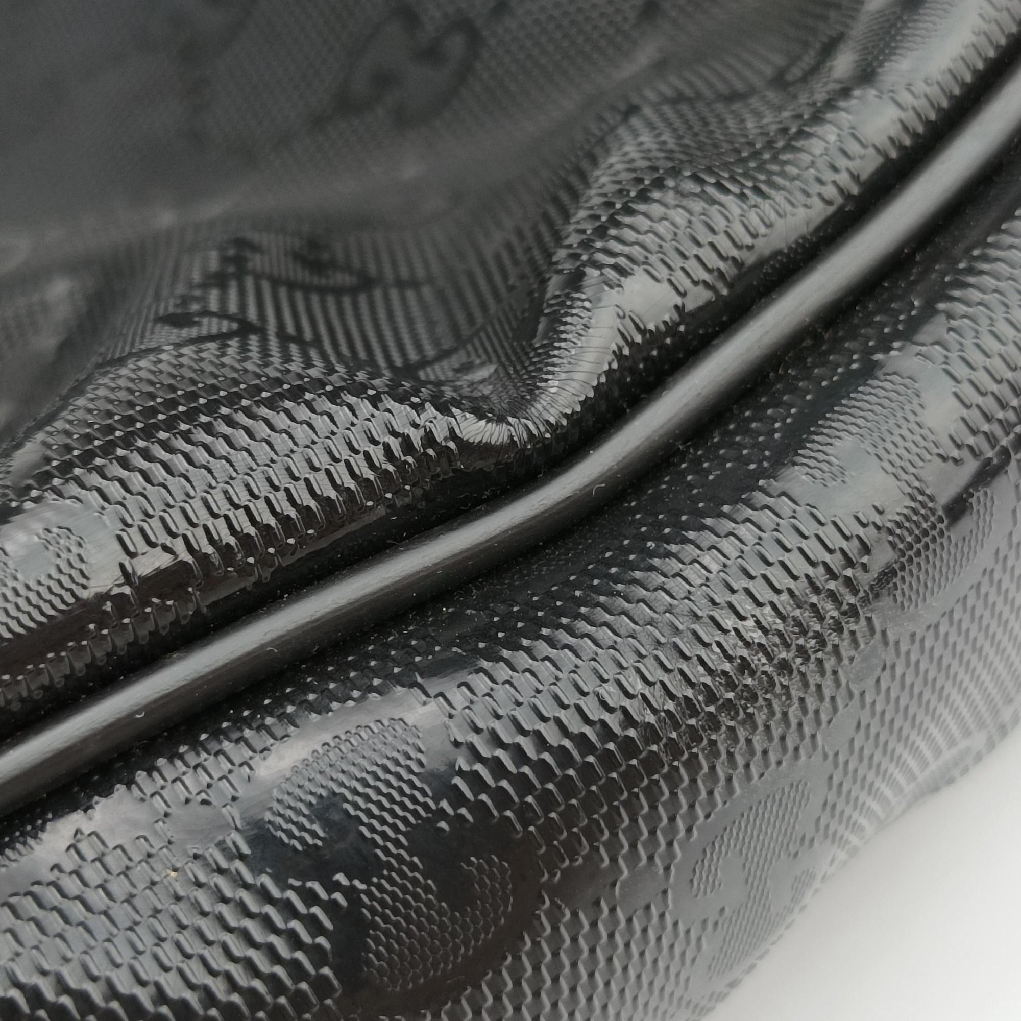 Pre-owned Gucci GG Imprime Briefcase Black PVC coated canvas x leather 201480 handbag | stylenewstar