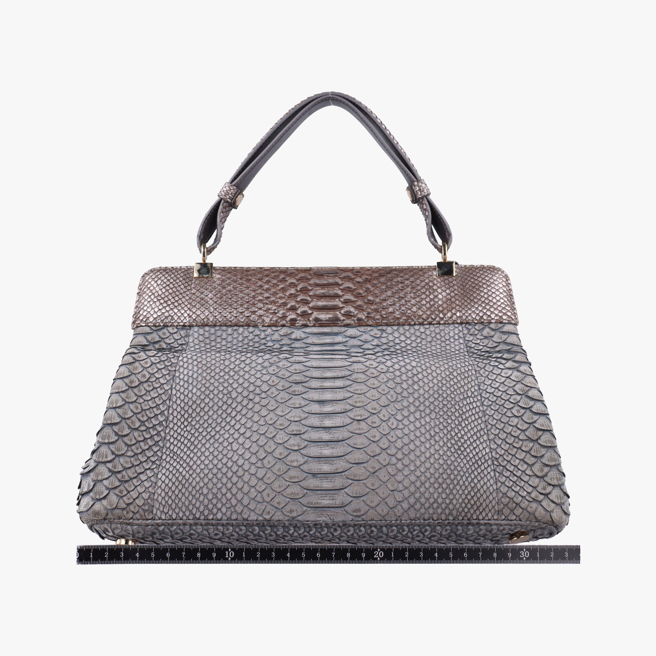 Secondhand Bvlgari Python Isabella Rossellini Gray Multicolor snakeskin  shoulderbag | stylenewstar