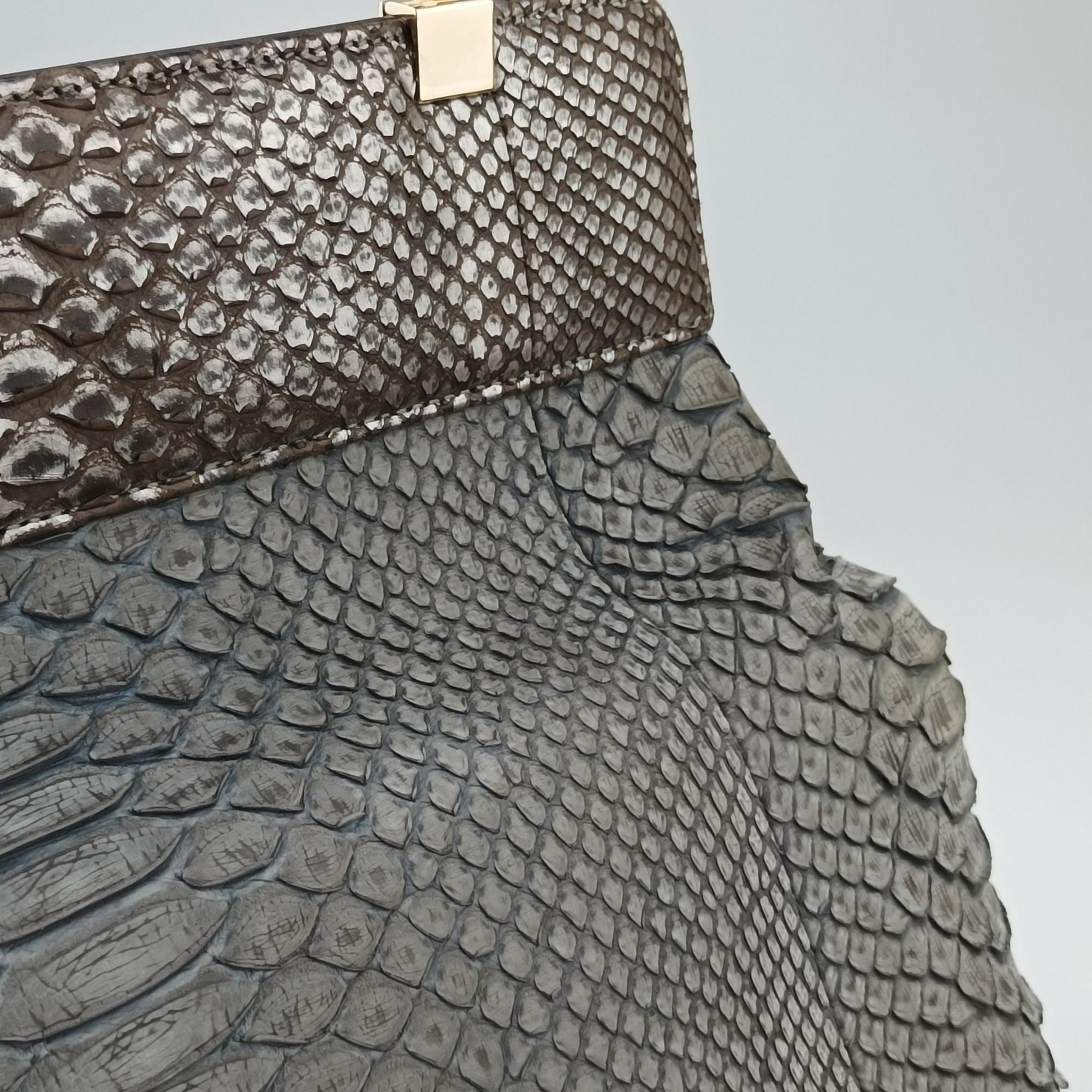 Secondhand Bvlgari Python Isabella Rossellini Gray Multicolor snakeskin  shoulderbag | stylenewstar