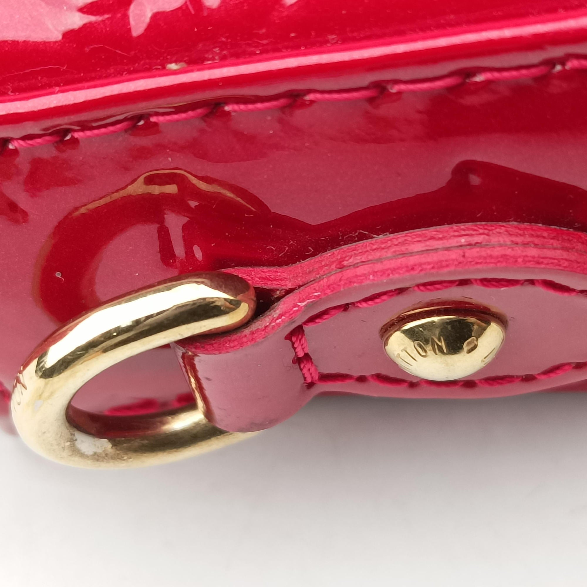 Pre-owned Louis Vuitton RODEO DRIVE Pomme d Amour Vernis M93599 handbag | stylenewstar