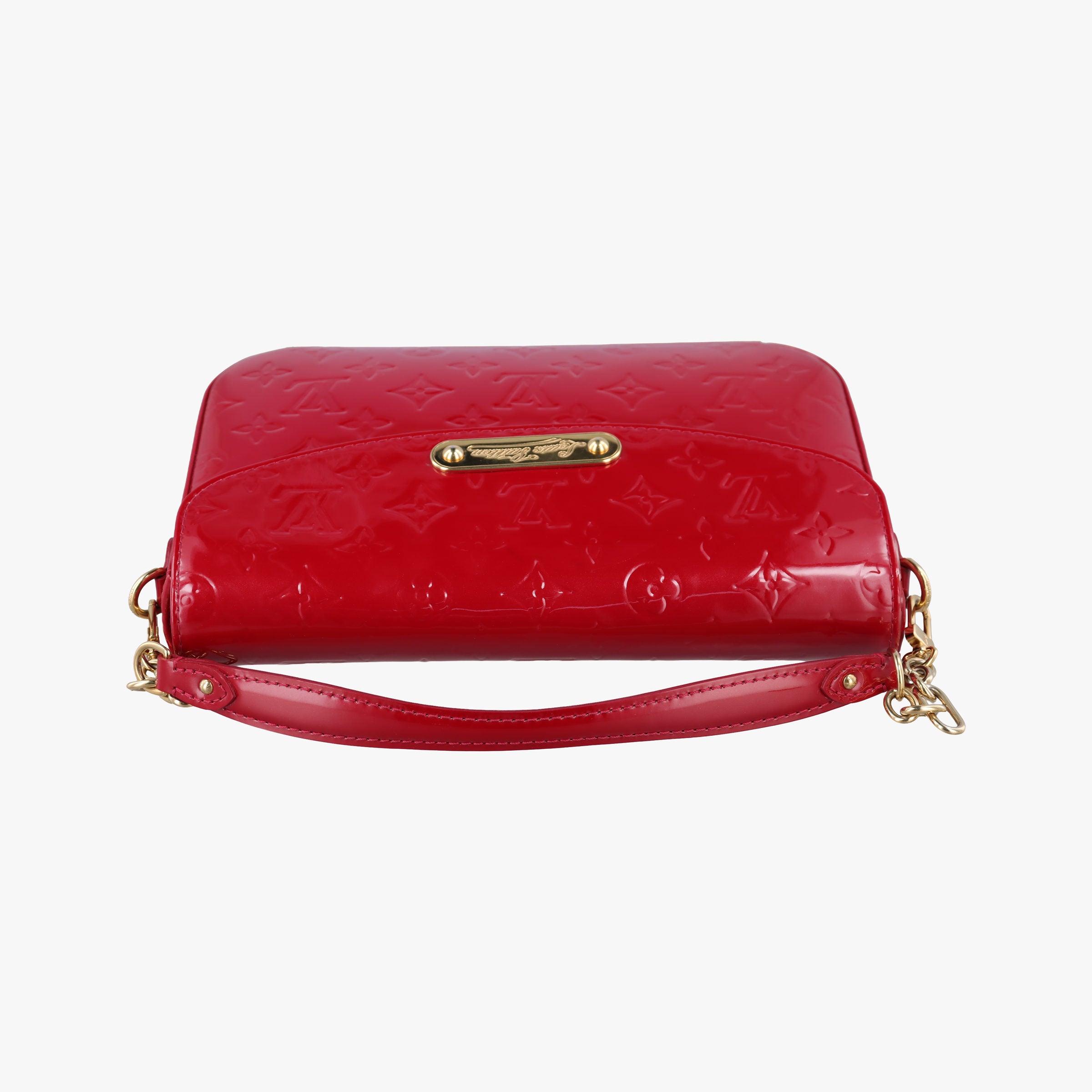 Pre-owned Louis Vuitton RODEO DRIVE Pomme d Amour Vernis M93599 handbag | stylenewstar
