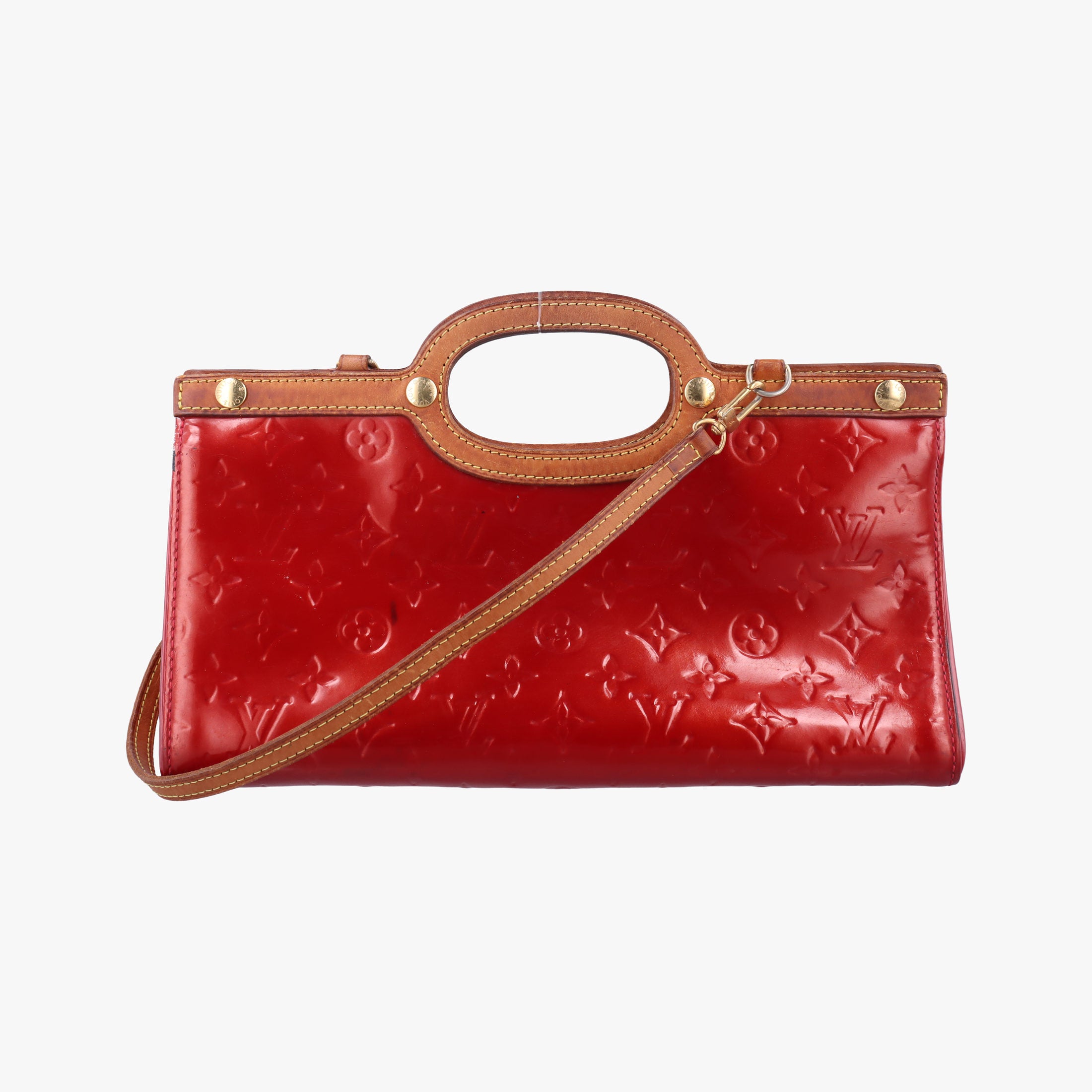 Pre-owned Louis Vuitton Roxbury Drive Pomme d'Amour Vernis M91987 shoulderbag | stylenewstar