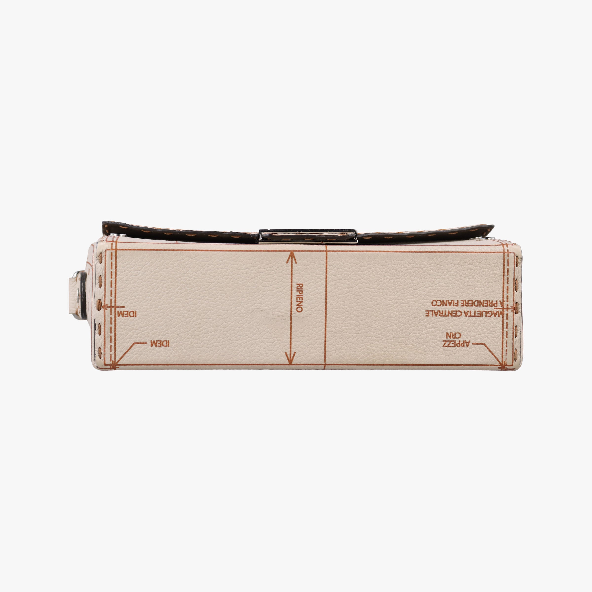 Vintage Fendi Soft Trunk Beige Leather 7VA565 shoulderbag | stylenewstar