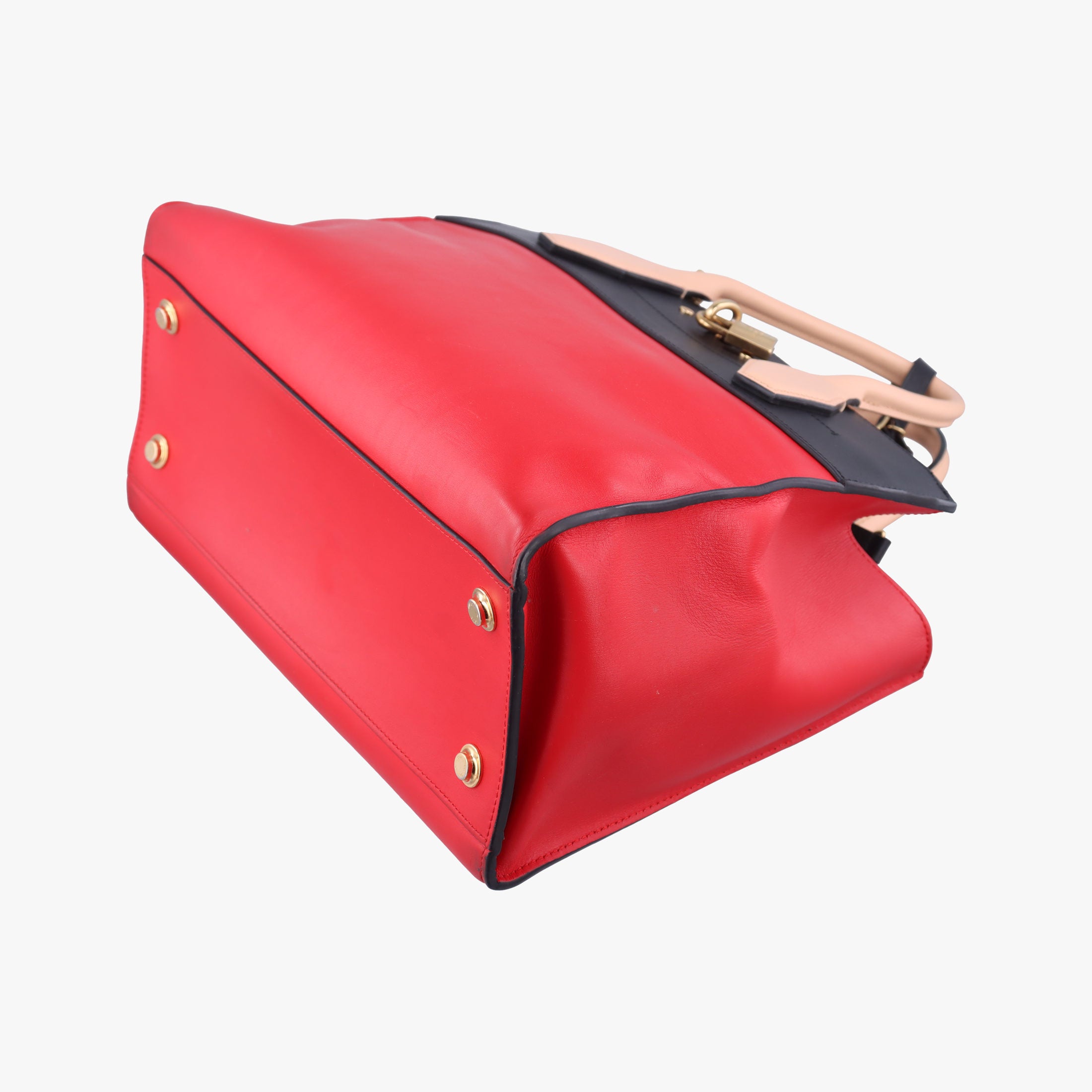 Pre-owned Louis Vuitton City Steamer MM Ruby×Noir Leather M42594 shoulderbag | stylenewstar