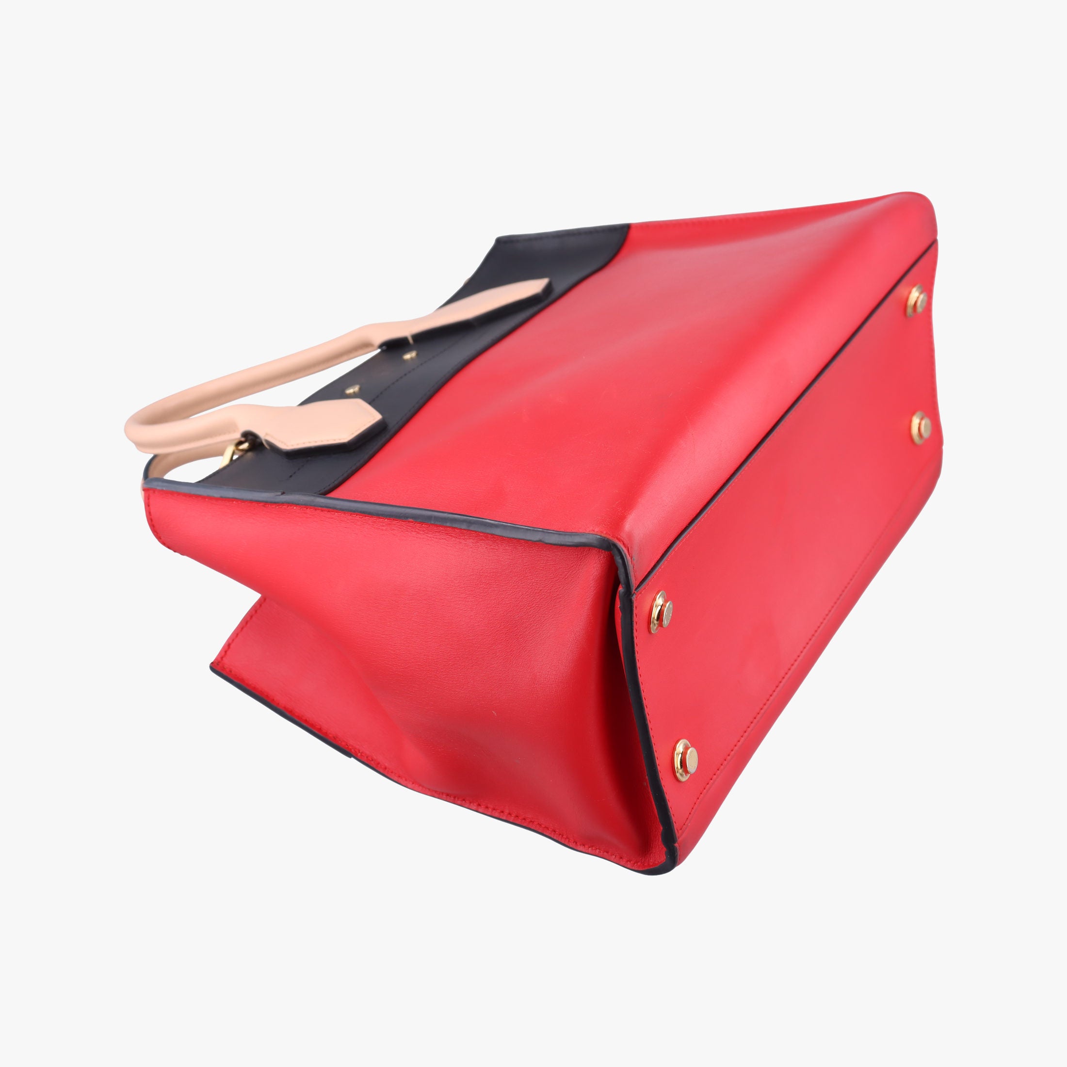 Pre-owned Louis Vuitton City Steamer MM Ruby×Noir Leather M42594 shoulderbag | stylenewstar