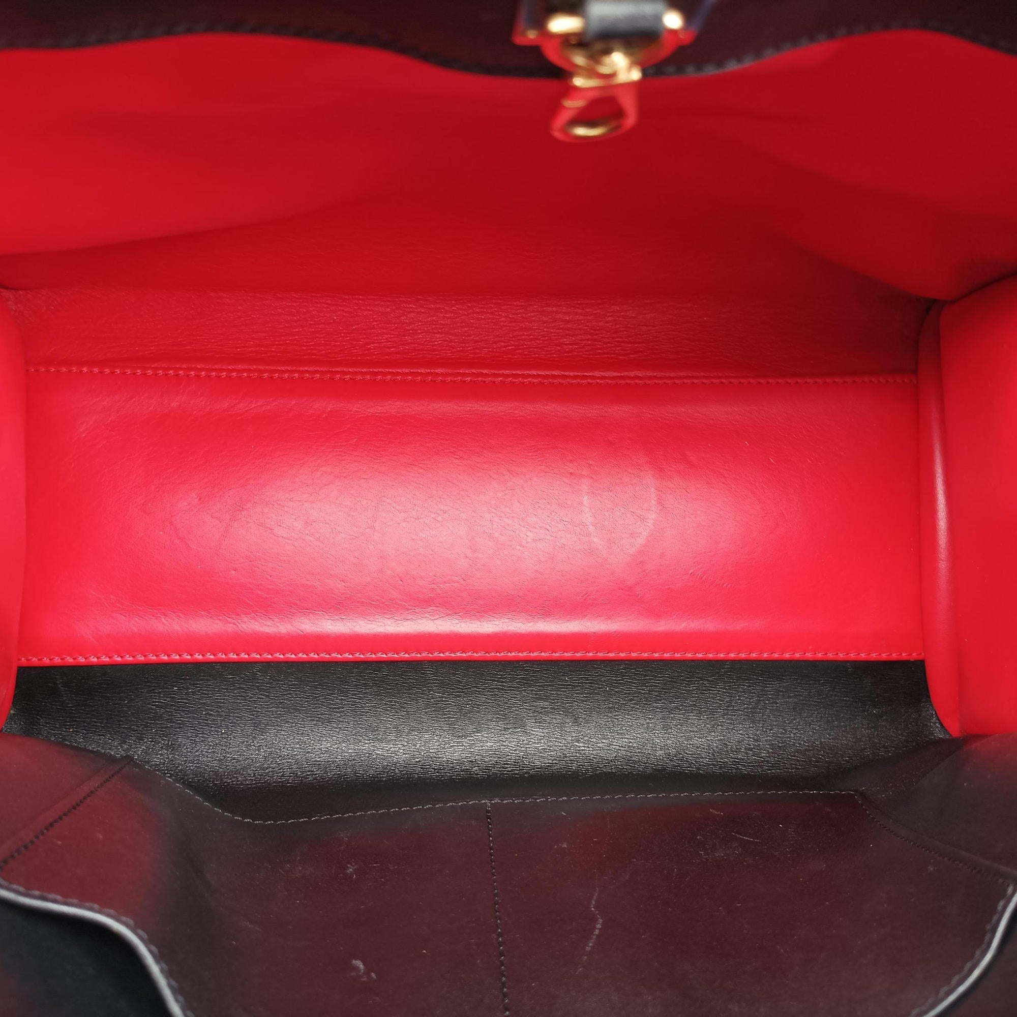 Pre-owned Louis Vuitton City Steamer MM Ruby×Noir Leather M42594 shoulderbag | stylenewstar
