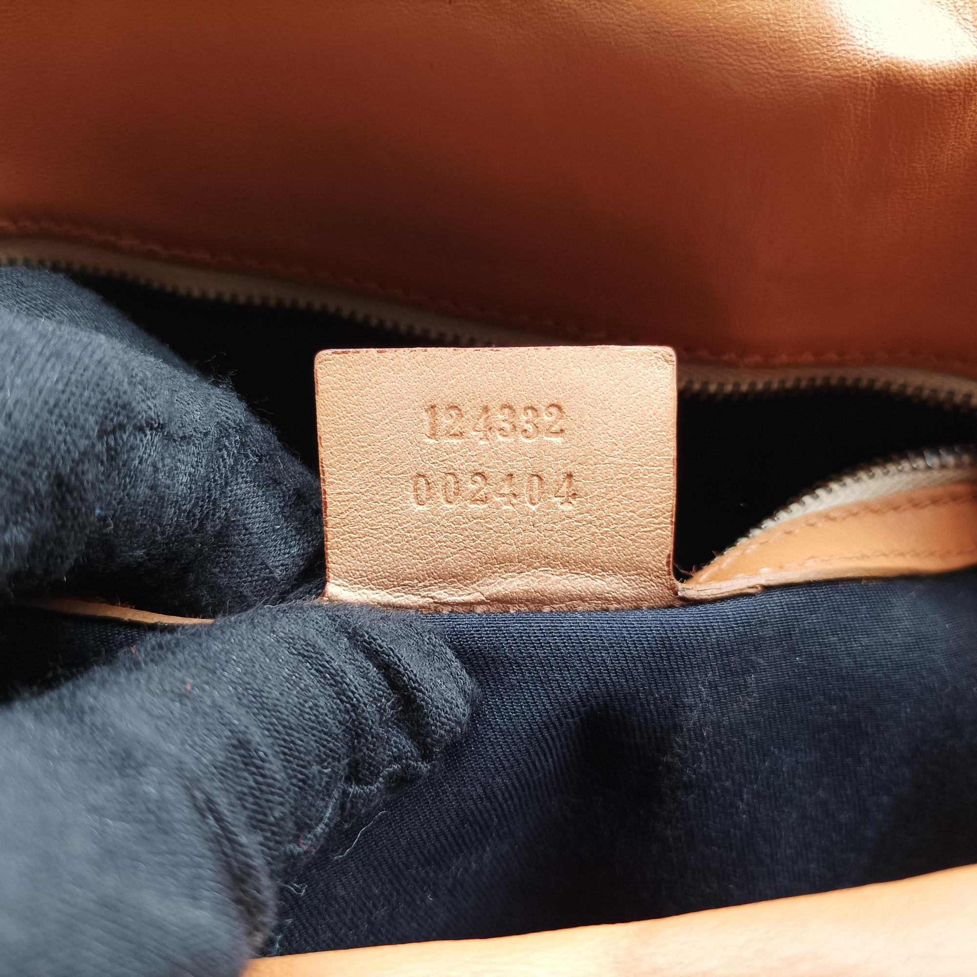 Pre-owned Gucci GG Canvas Icon Bit Black x orange Canvas×leather 124332 shoulderbag | stylenewstar