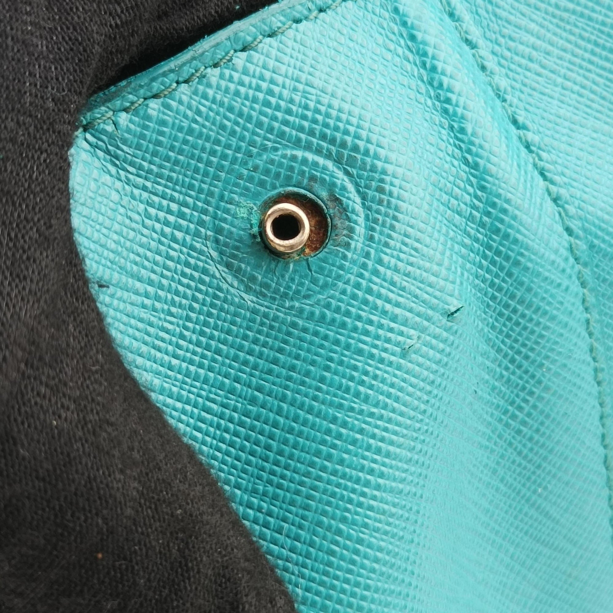 Secondhand Prada Galleria Blue×Light blue SAFFIANO Leather B2274C shoulderbag | stylenewstar