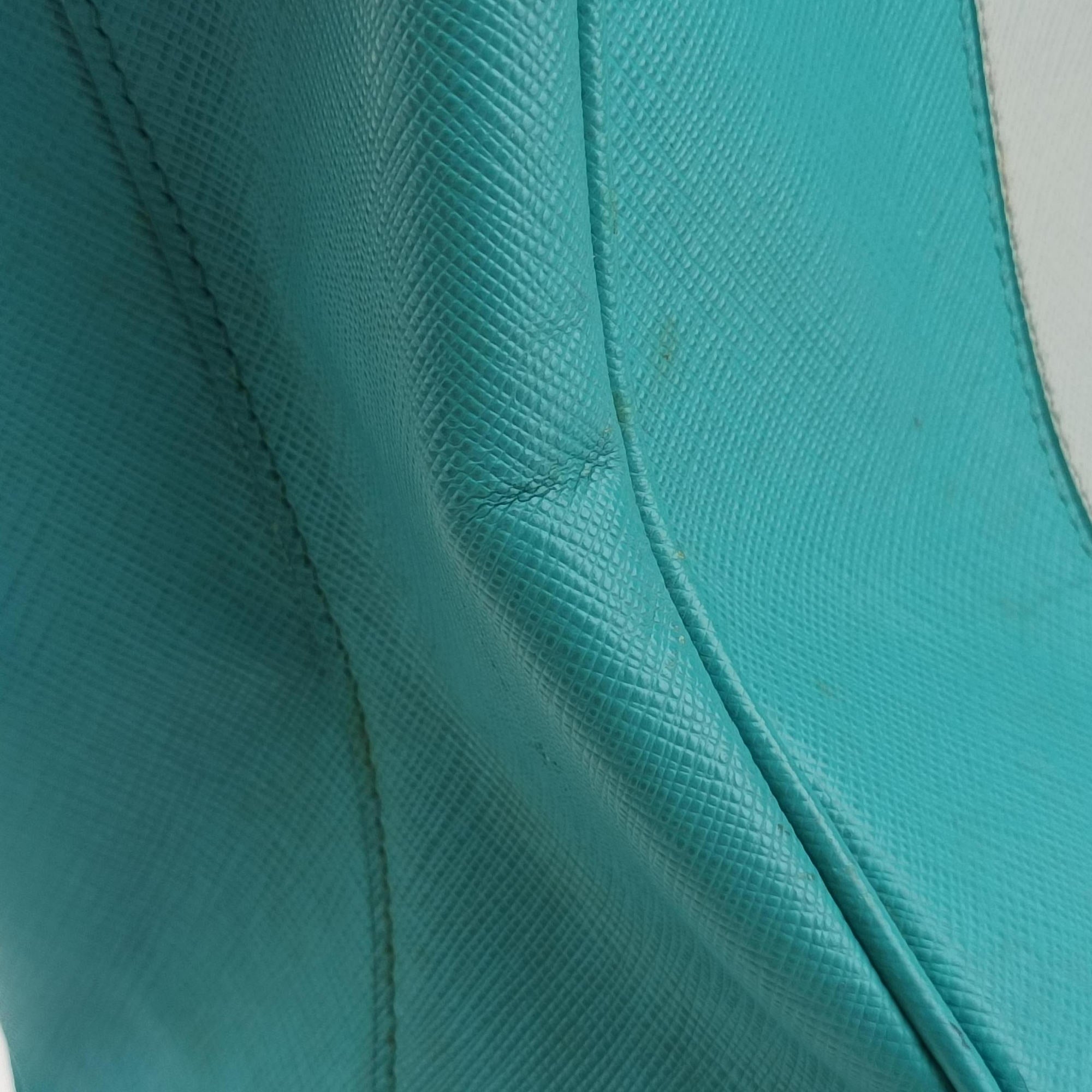 Secondhand Prada Galleria Blue×Light blue SAFFIANO Leather B2274C shoulderbag | stylenewstar