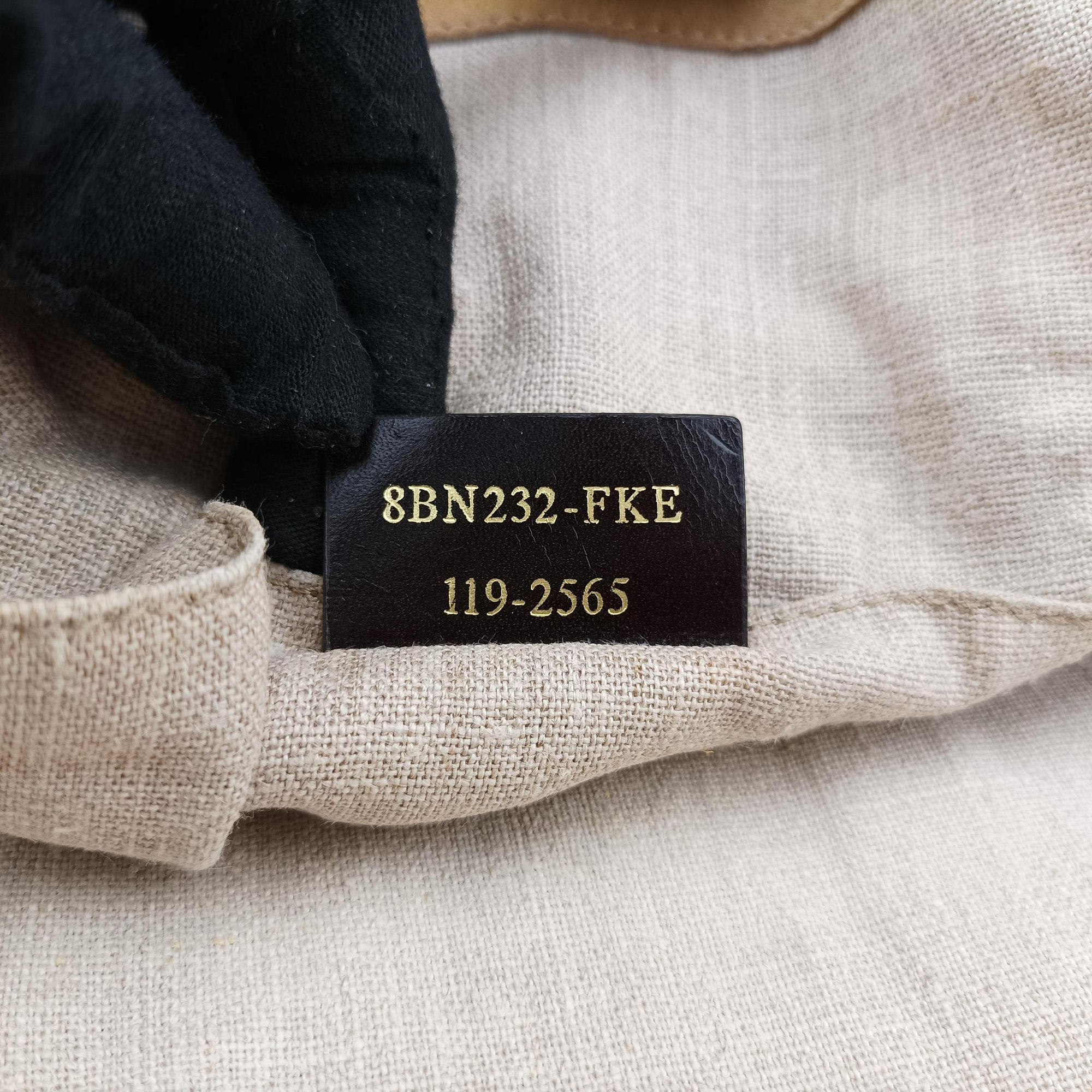Pre-owned Fendi 2 Bag Tone Beige×Red×Black Leather 8BN232 shoulderbag | stylenewstar