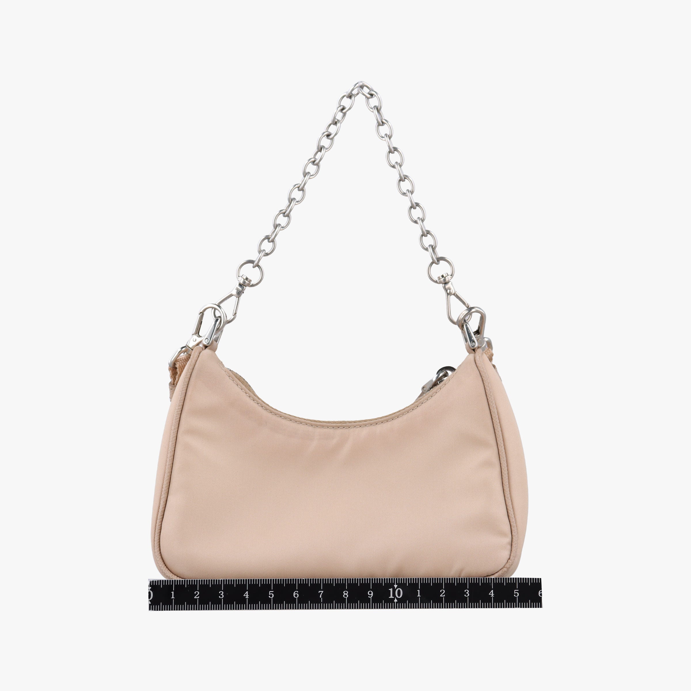 Vintage Prada Re-Edition Nylon Mini Beige nylon 1TT122 shoulderbag | stylenewstar