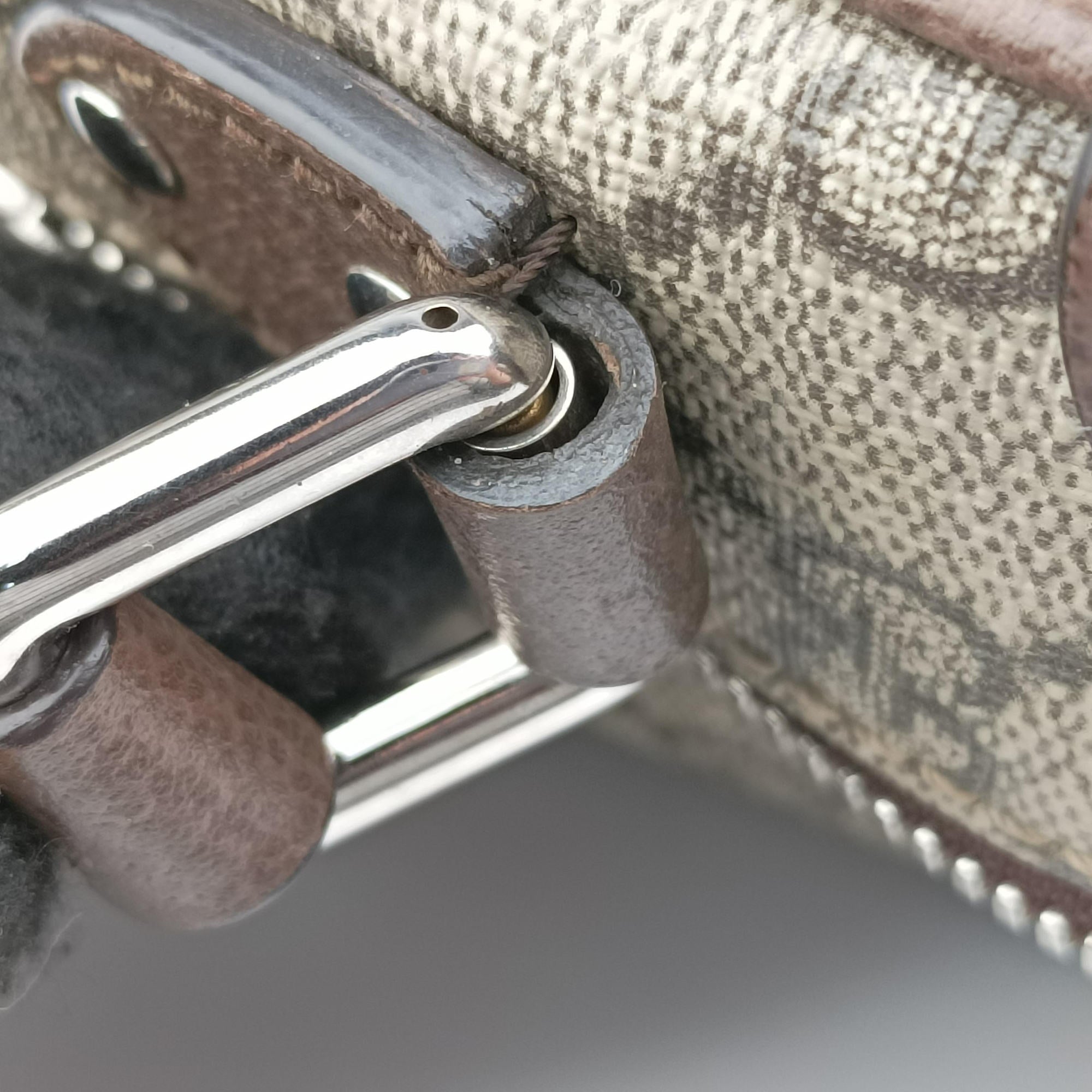 Pre-owned Gucci GG Supreme Soft Trunk Messenger Brown PVC coated canvas×Leather 626363 shoulderbag | stylenewstar