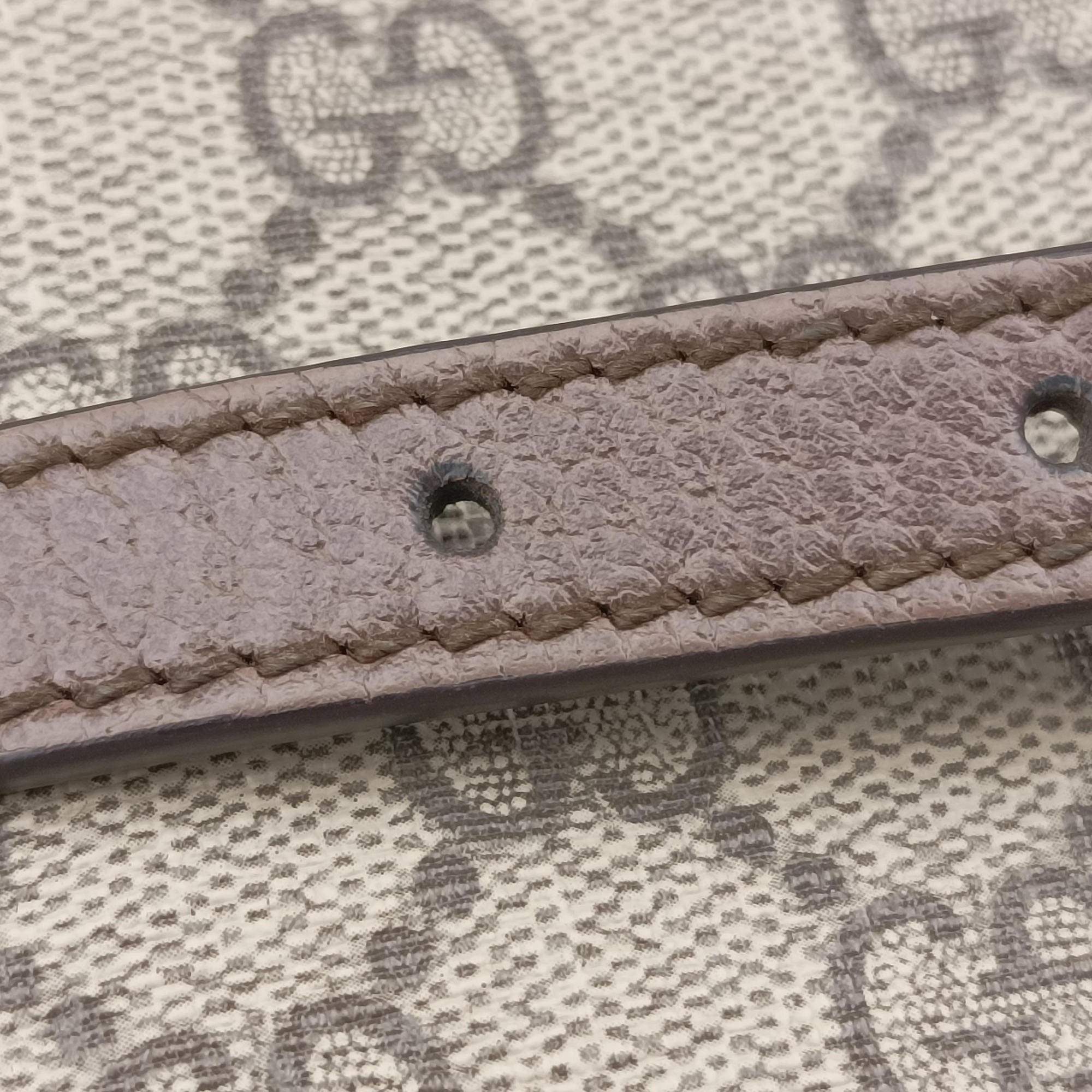 Pre-owned Gucci GG Supreme Soft Trunk Messenger Brown PVC coated canvas×Leather 626363 shoulderbag | stylenewstar