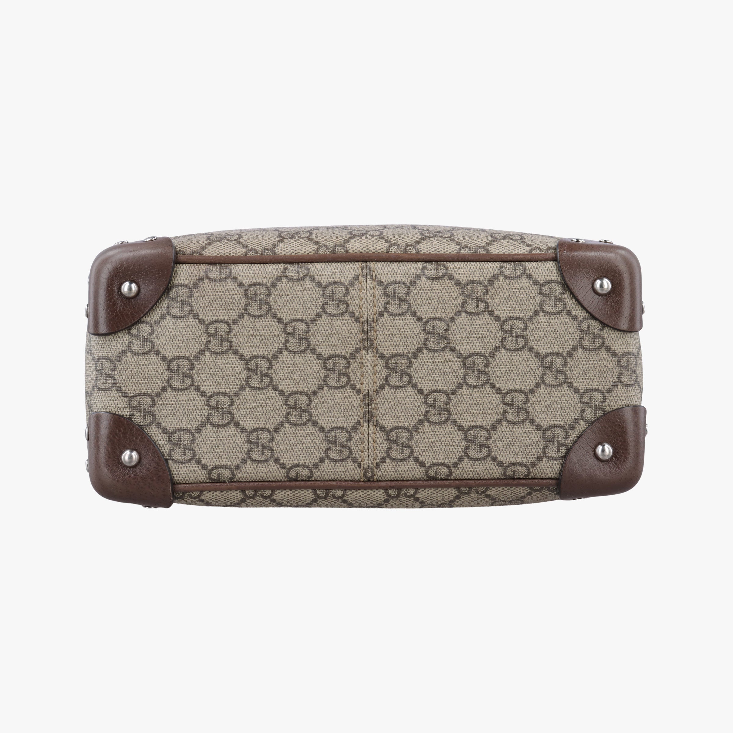 Pre-owned Gucci GG Supreme Soft Trunk Messenger Brown PVC coated canvas×Leather 626363 shoulderbag | stylenewstar